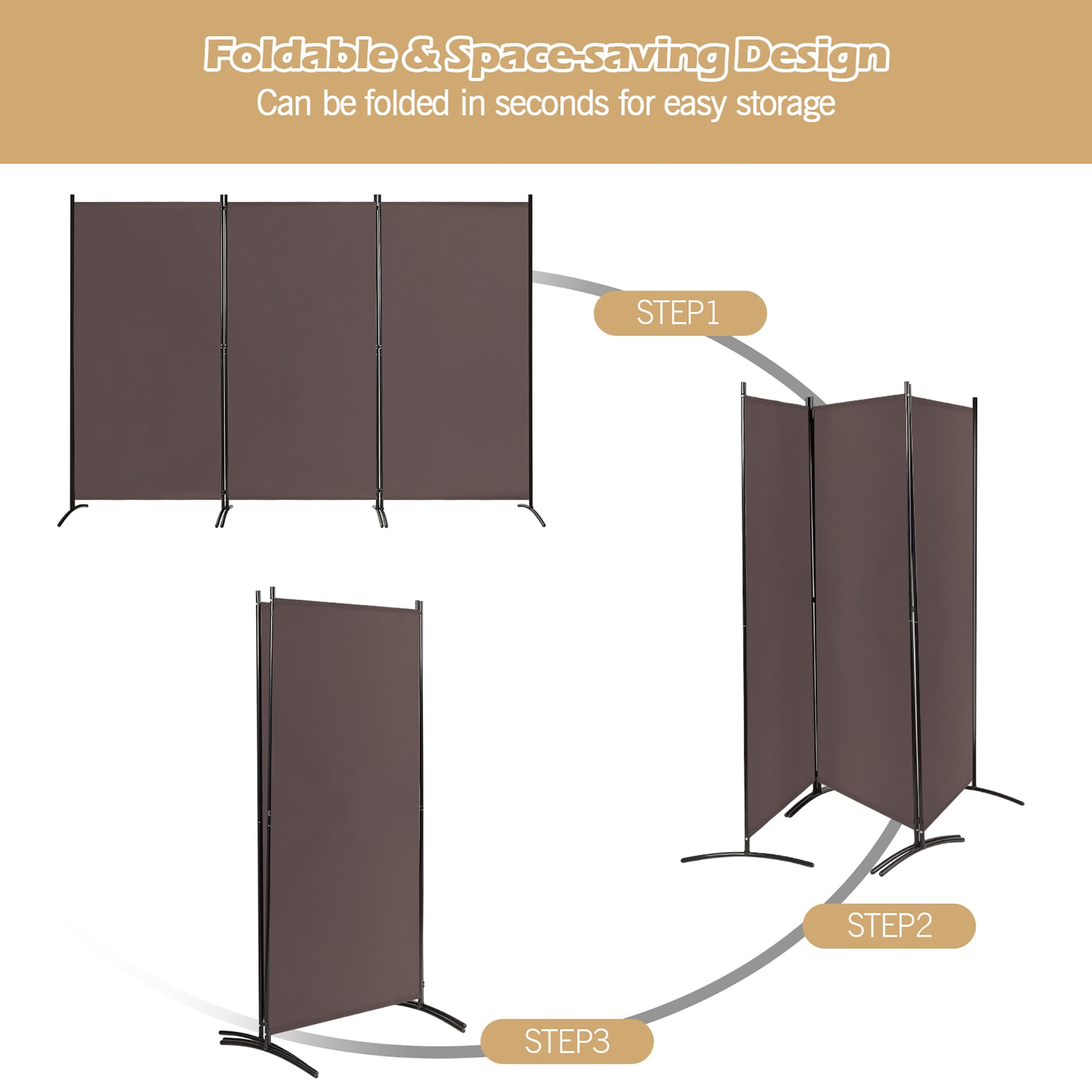 Goplus LWS00452 Indoor-Privacy-Screens - View #5