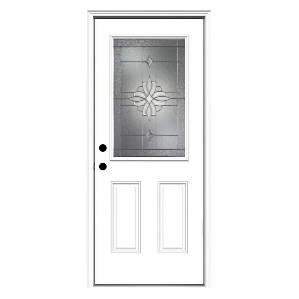 RELIABILT 32-in x 80-in Steel Right-Hand Outswing Primed Prehung Single  Front Door Insulating Core in the Front Doors department at