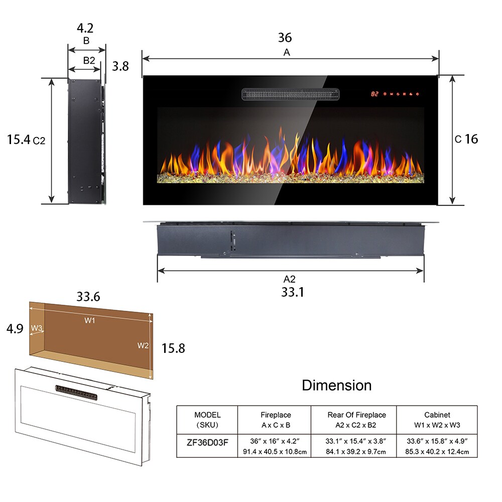 Sunrinx MG63-16-GSD Electric-Fireplaces - View #13