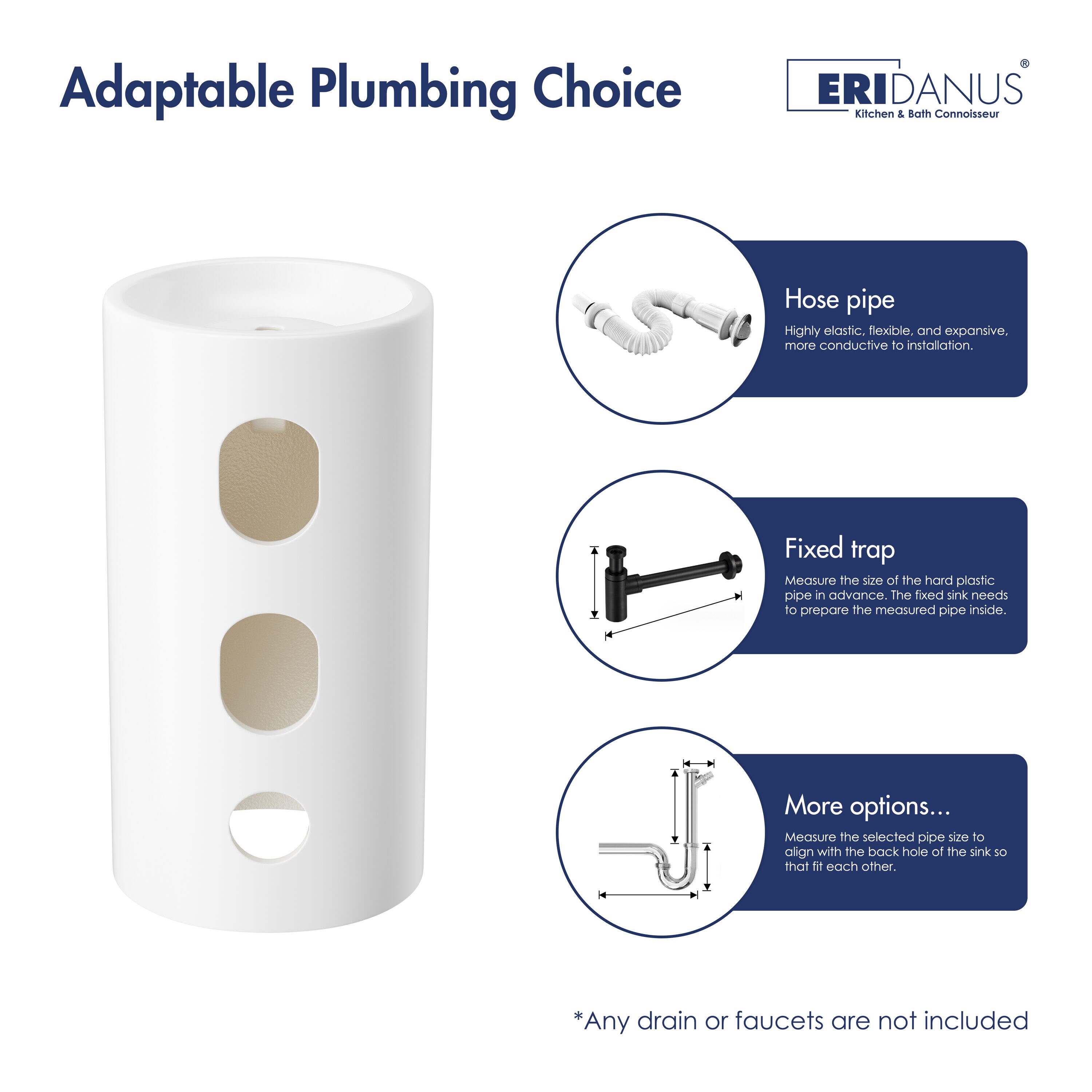 Eridanus ERI-PB-401 Complete-Pedestal-Lavatories - View #6