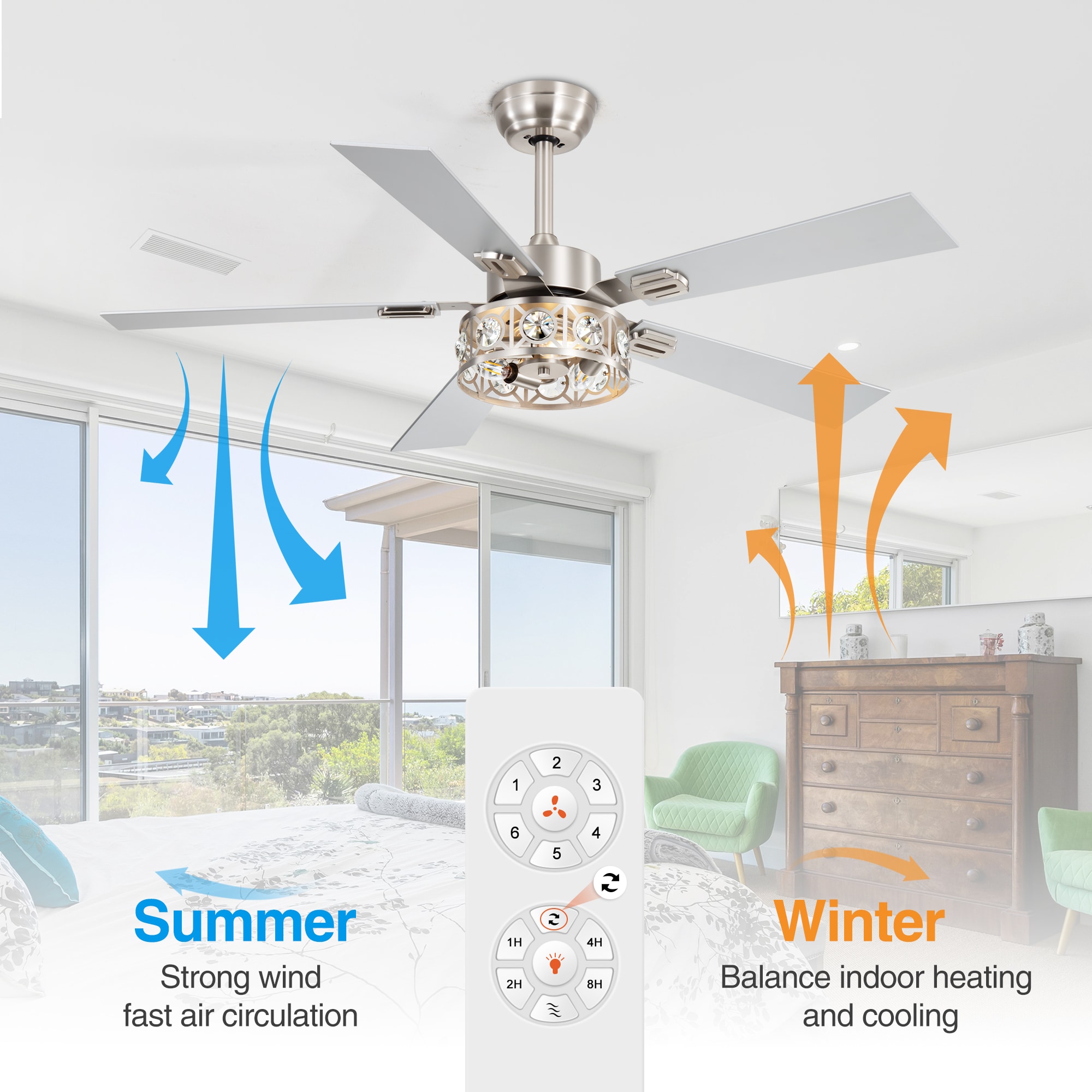 Breezary 35059-SN Ceiling-Fans - View #7