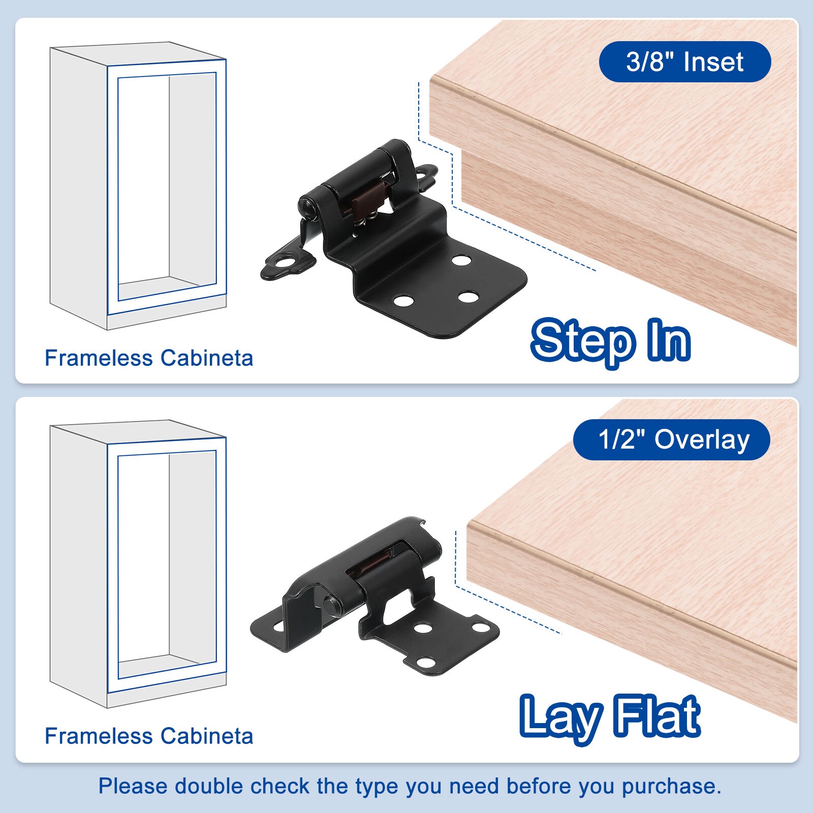 Unique Bargains S25093000UX7882 Cabinet-Hinges - View #5
