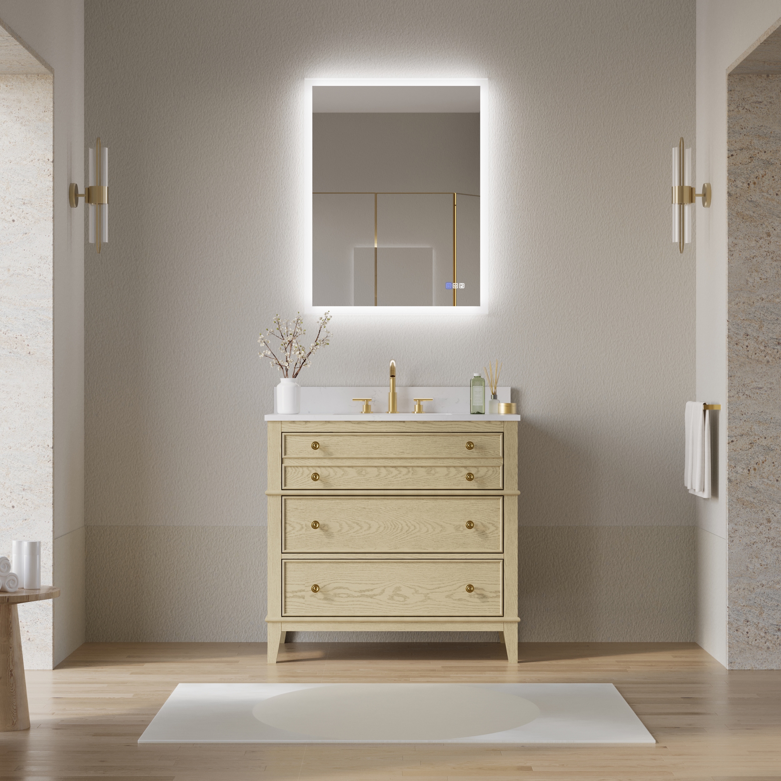 WELLFOR W7MRL2836 Framed-Bath-Mirrors - View #2