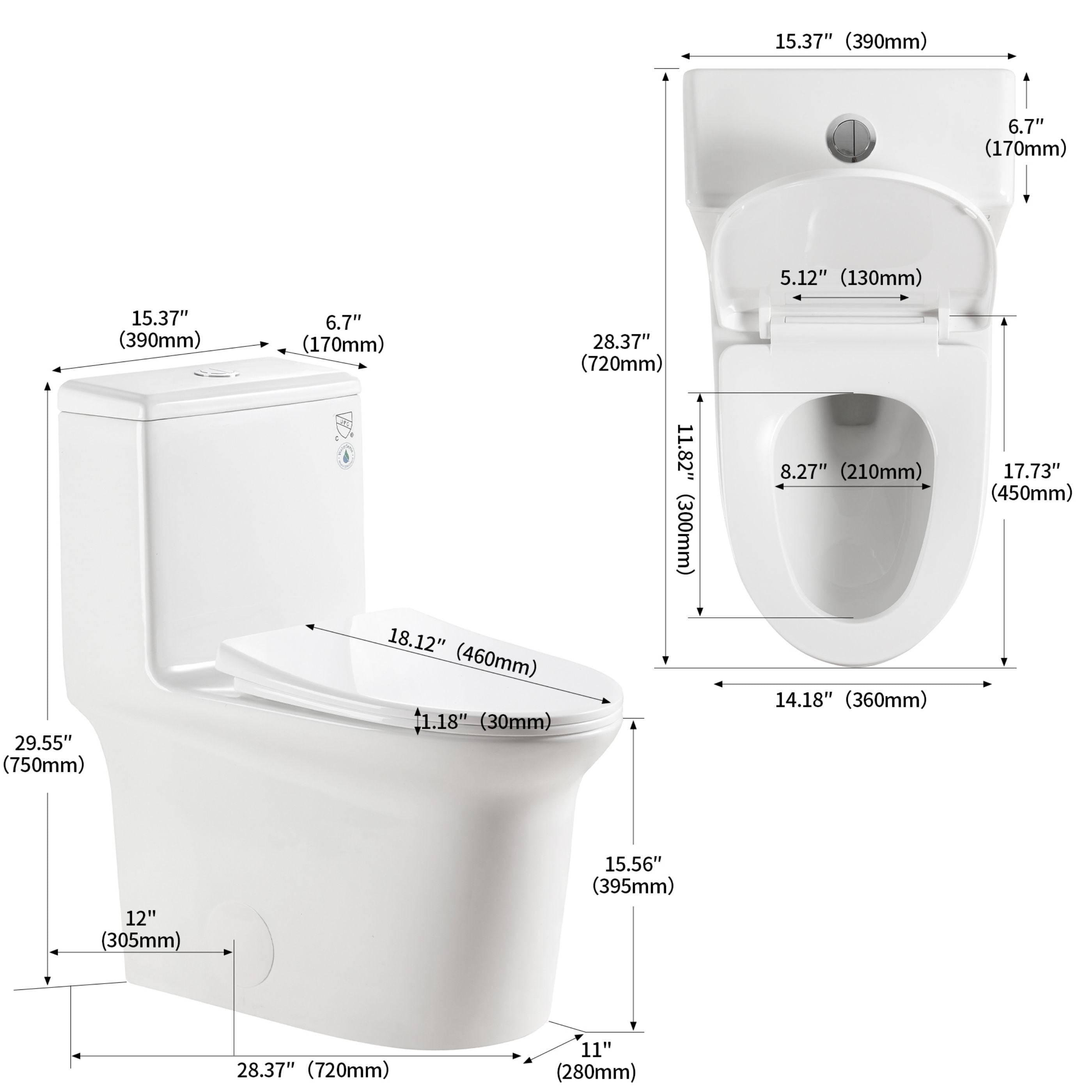 WELLFOR QPZ-PB24931 toilets - View #8