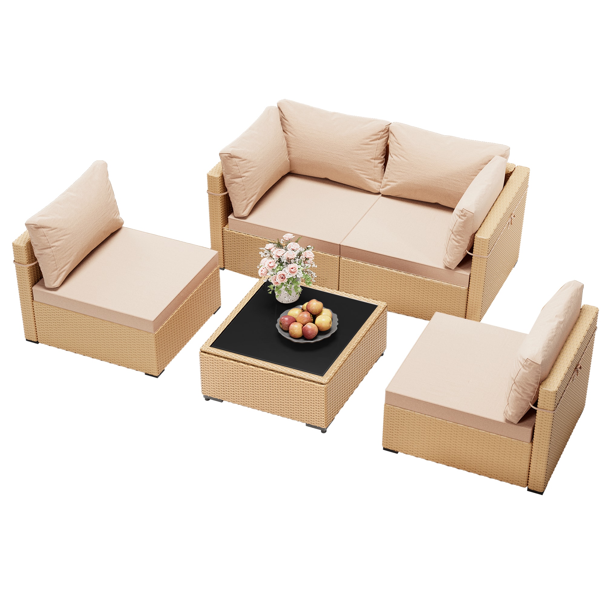 UPHA TBBE-AB-BEIGE Patio-Conversation-Sets - View #2