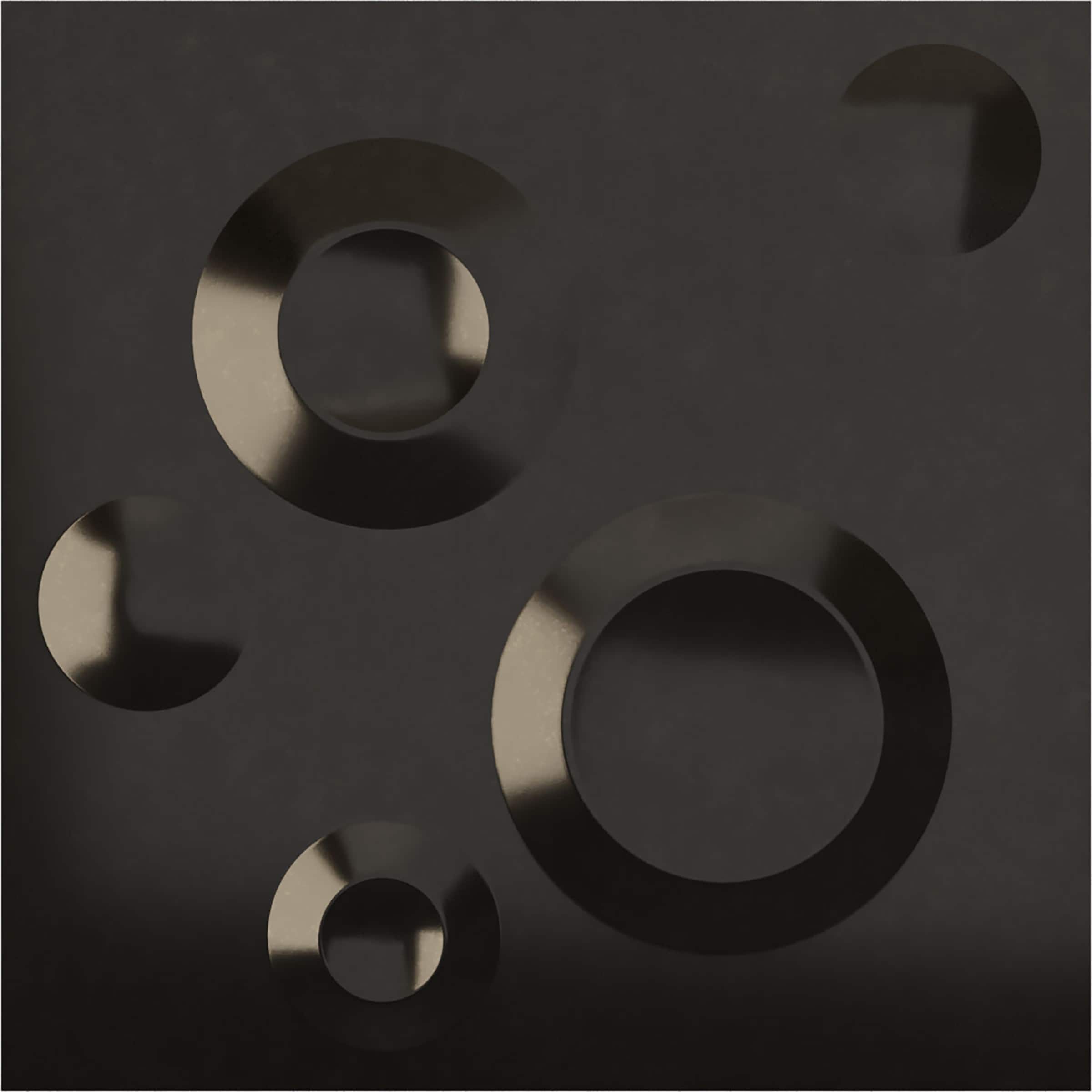 Ekena Millwork WP20X20COECA-CASE-12 19-5/8-in x 19-5/8-in Embossed Paintable/Stainable Black PVC Wall Panel ( 12 -Pack, Covers 32.04-sq ft )