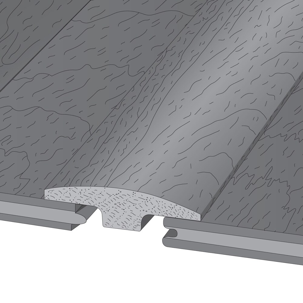 Hickory Provincial T-Mould Provincial 0.5-in T x 2-in W x 78-in L Wood Floor T-moulding in Brown | - allen + roth 19261