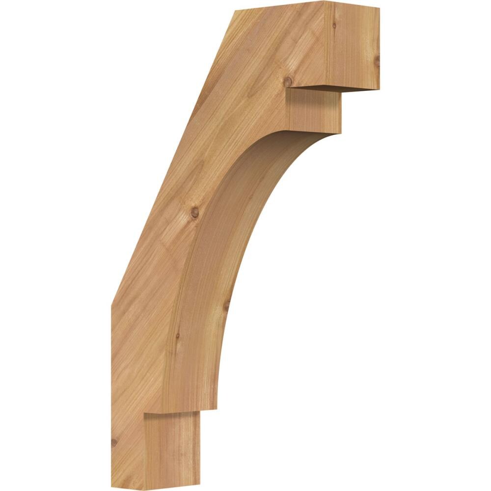 Ekena Millwork BRC04X12X20MRC00SWR 3-1/2-in x 12-in x 20-in Western Red Cedar Unfinished Wood Merced Smooth Knee Brace