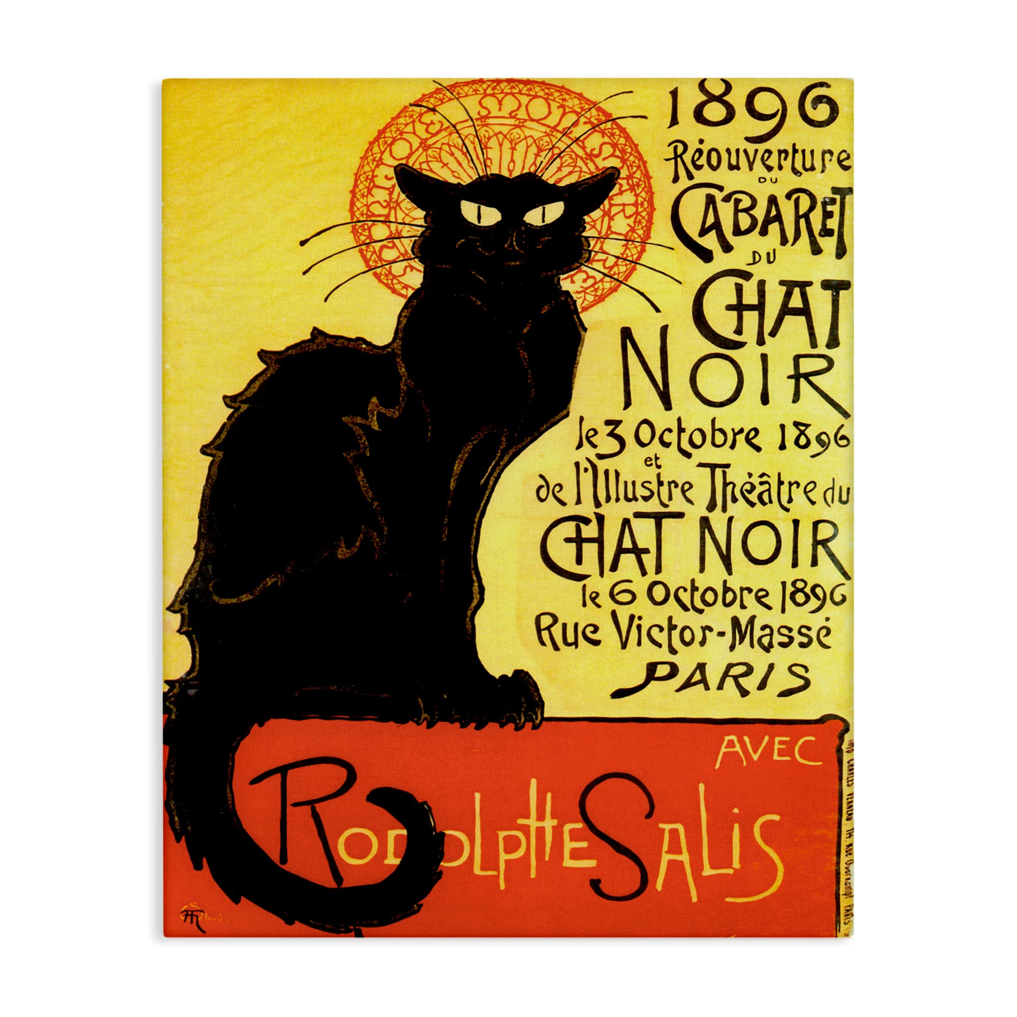 Stupell Industries  Vintage Halloween Black Cat Canvas Wall Art By Marcus Jules 36 x 48