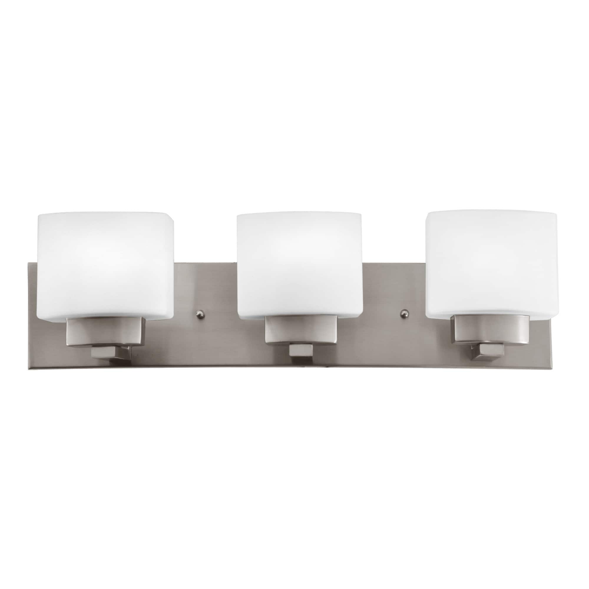 Design House 578005 Dove Creek 24-in 3 -Light Satin Nickel Traditional Vanity light