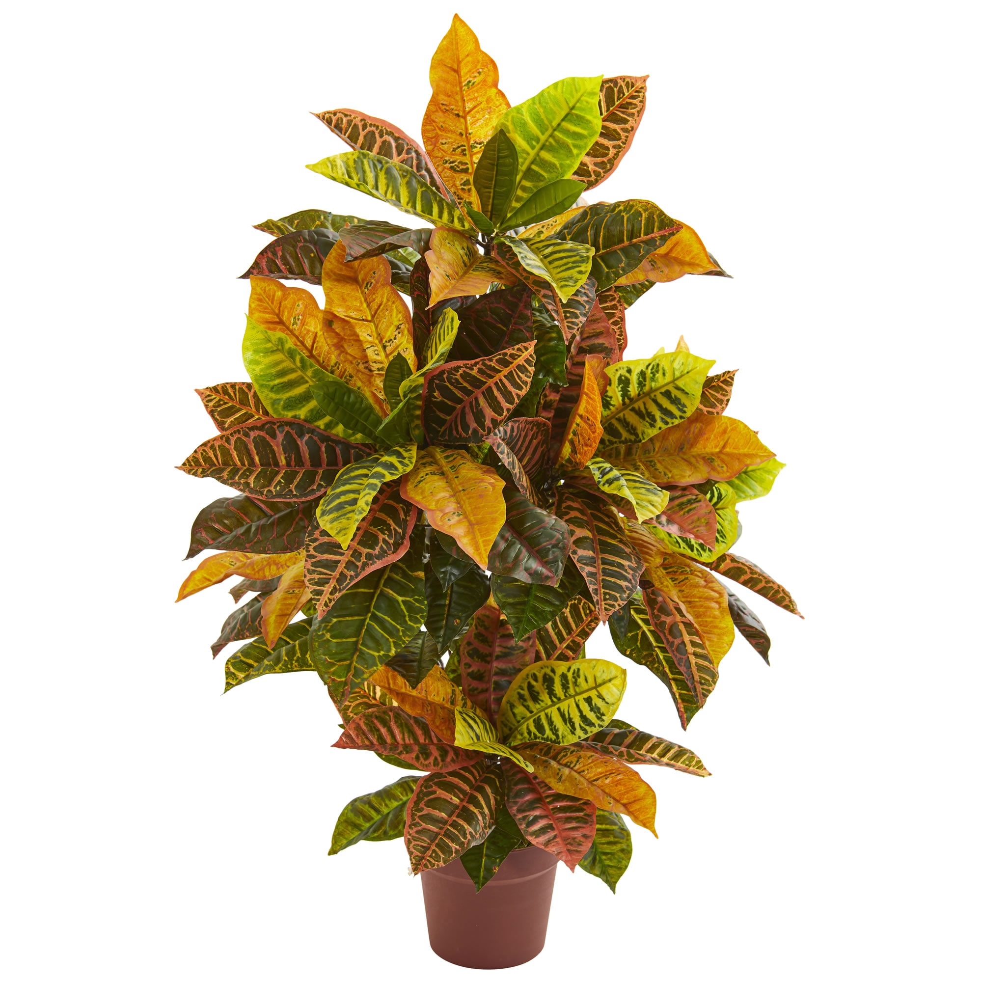 Nearly Natural 8313 36-Inches Orange Indoor Floor Mixed greenery Artificial plant