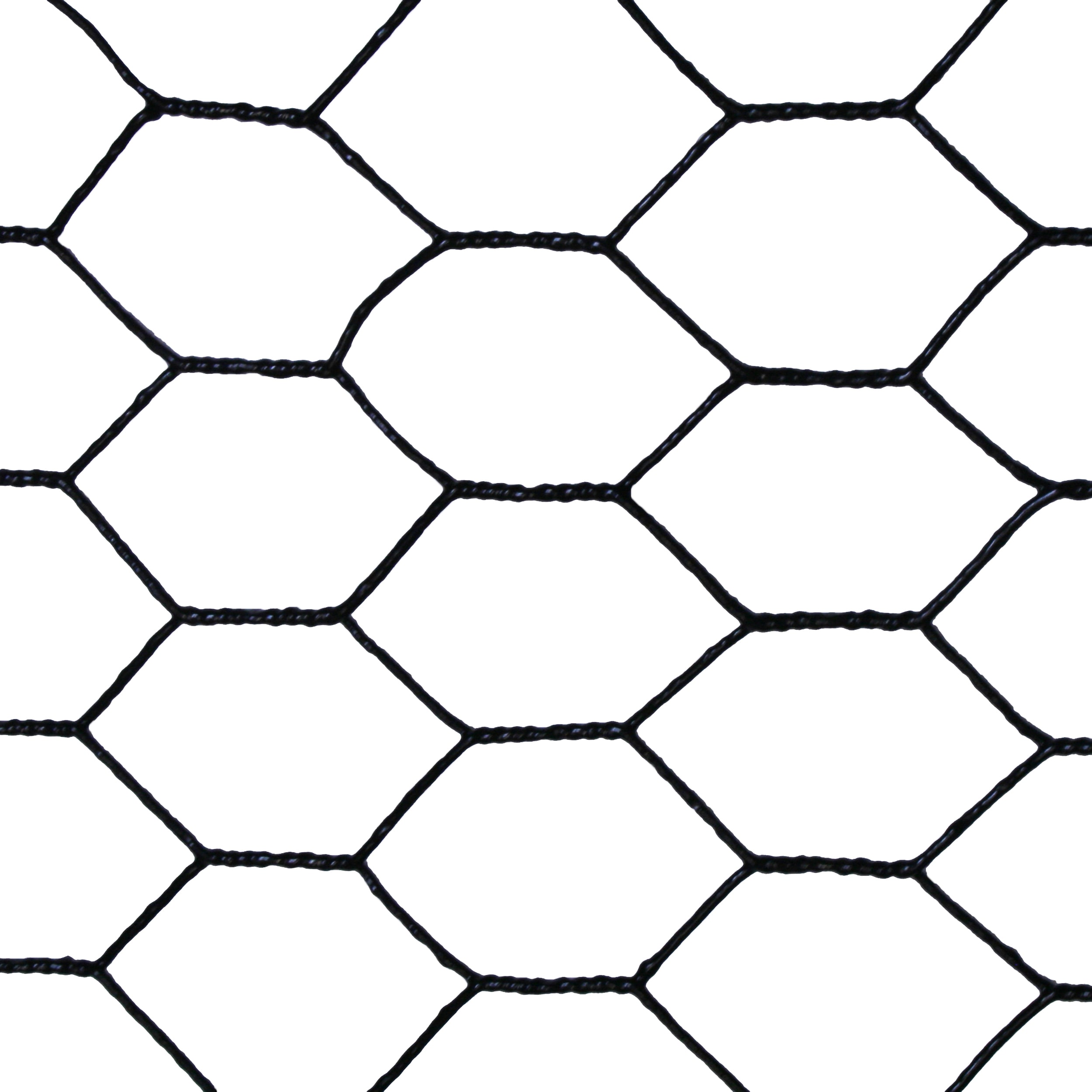 Fencer Wire NV19-B3X150MF34 150 ft. x 12 x 36 in. Vinyl Coated Hex Netting, Black