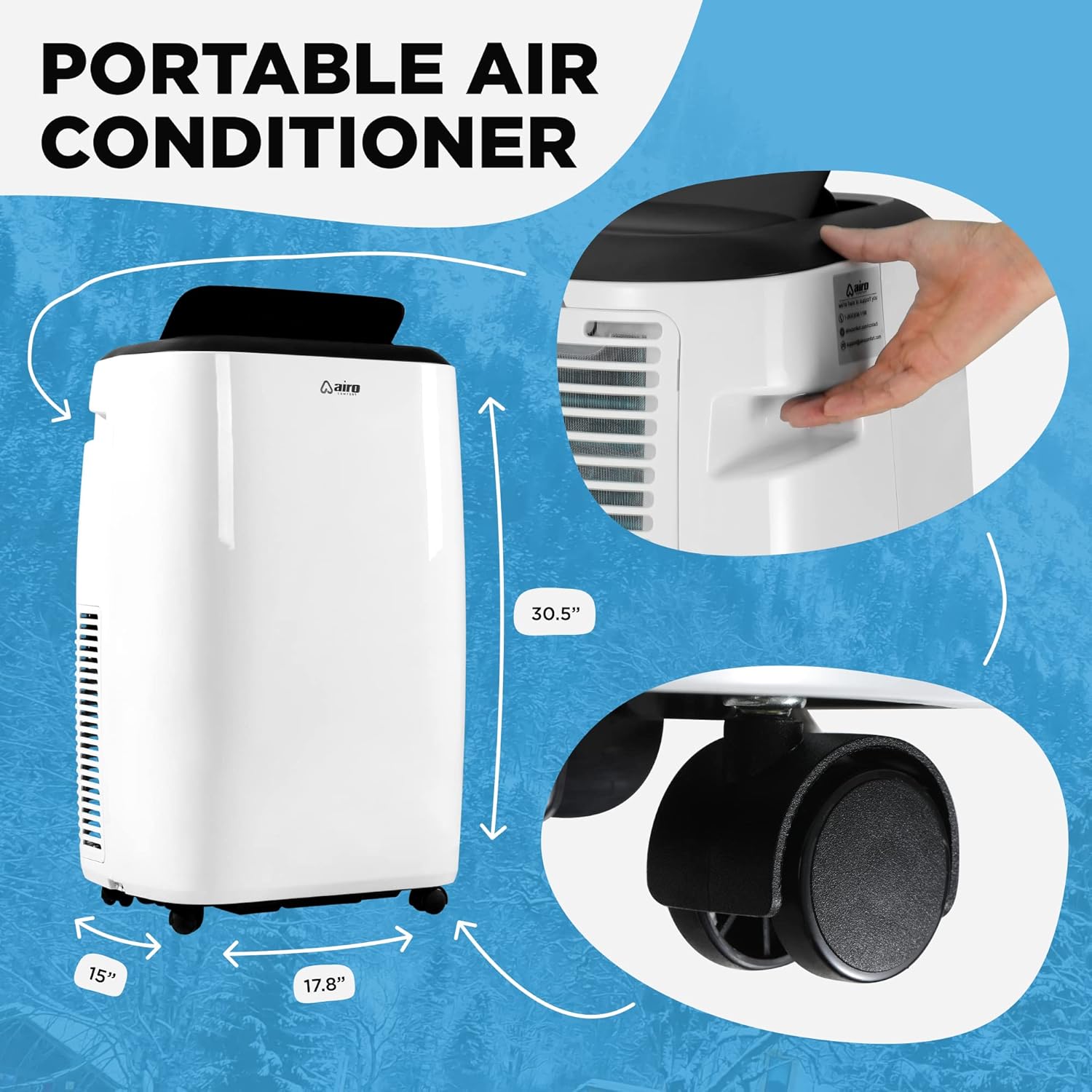 AIRO COMFORT AC13AWS25 Portable-Air-Conditioners - View #5