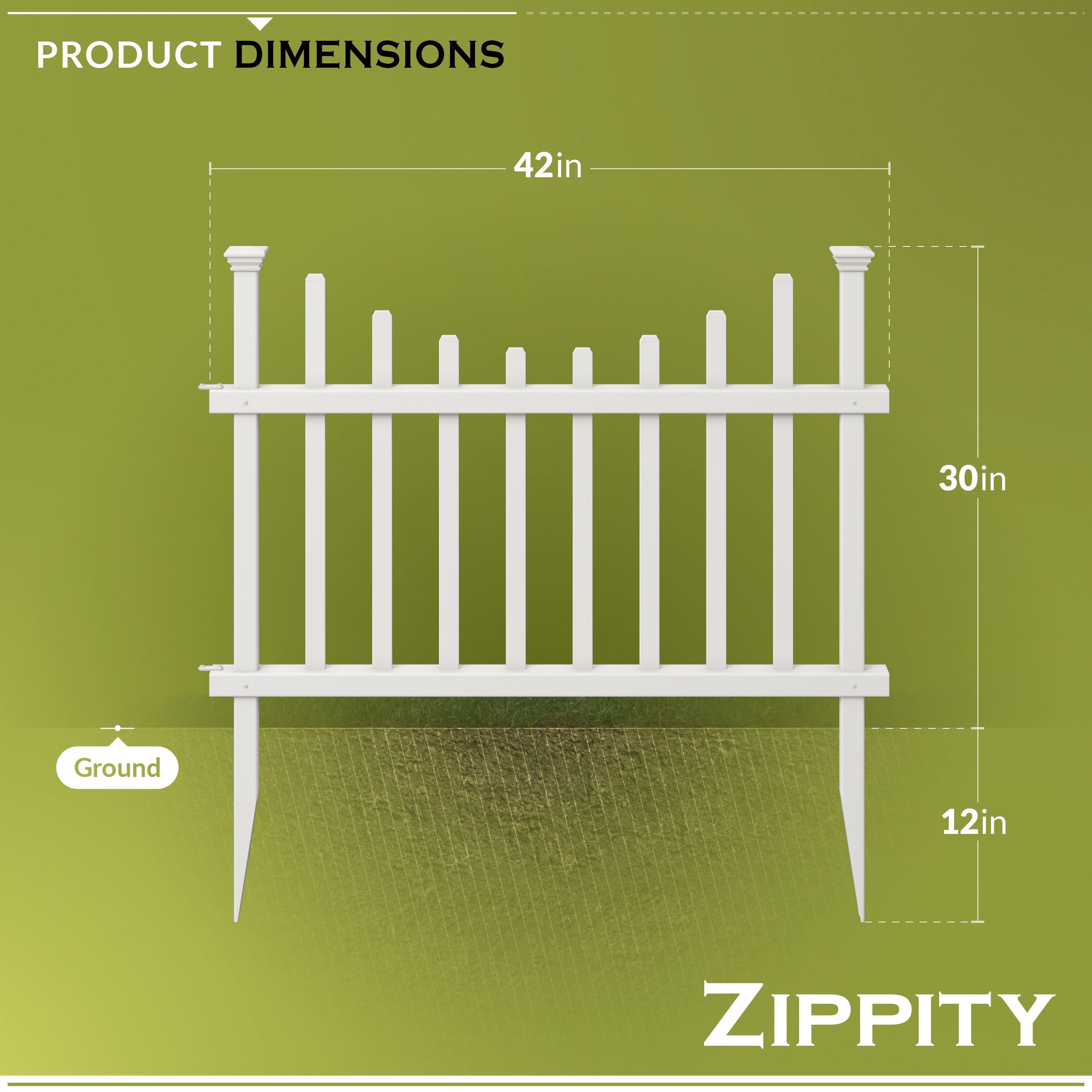 Zippity Outdoor Products ZP19048 Vinyl-Fence-Panels - View #6