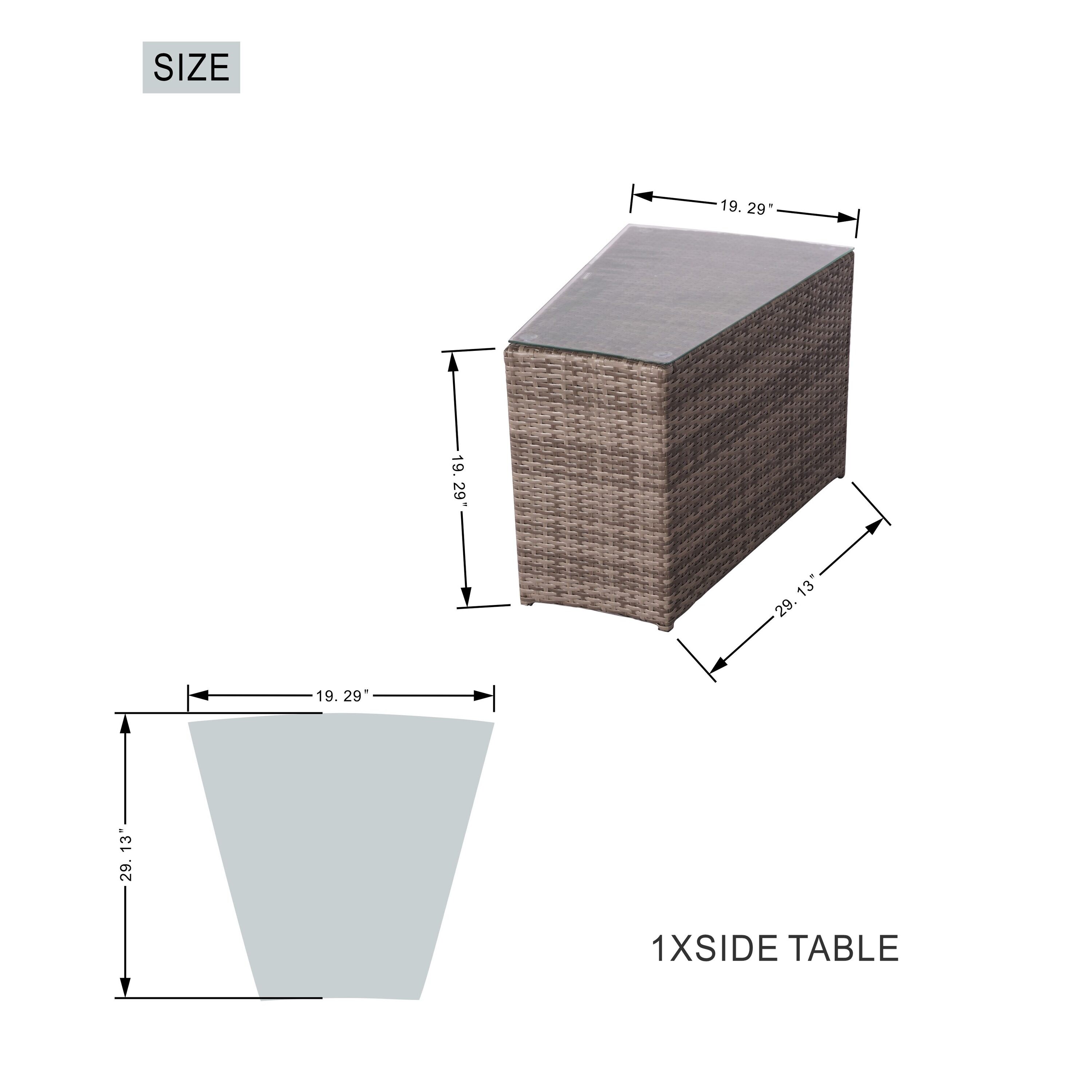 Direct Wicker DWG-08A1205B-GR Patio-Conversation-Sets - View #12