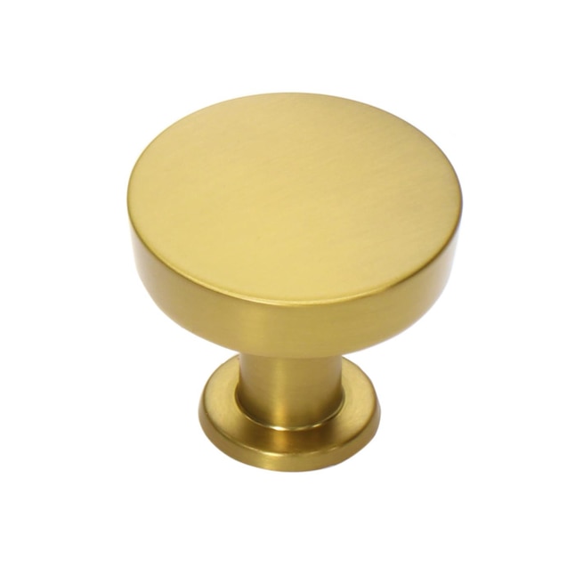 Origin 21 Vero 1-1/4-in Brushed Gold Round Cabinet Knob in the