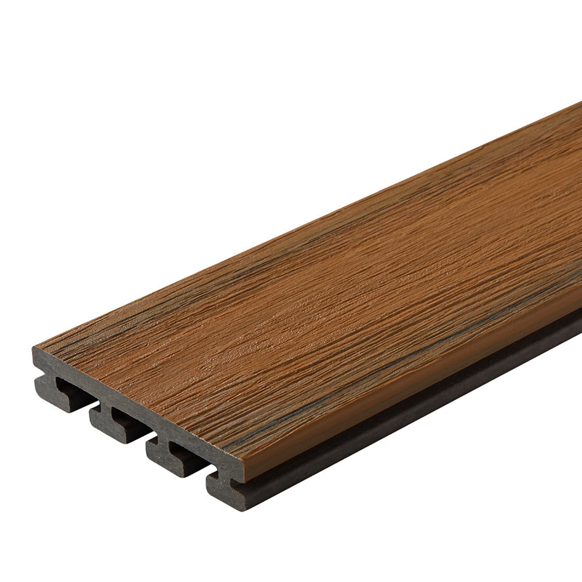 Fortress Building Products 194106110 Infinity 6-in Oasis Palm Brown Composite Deck Board (Sample)