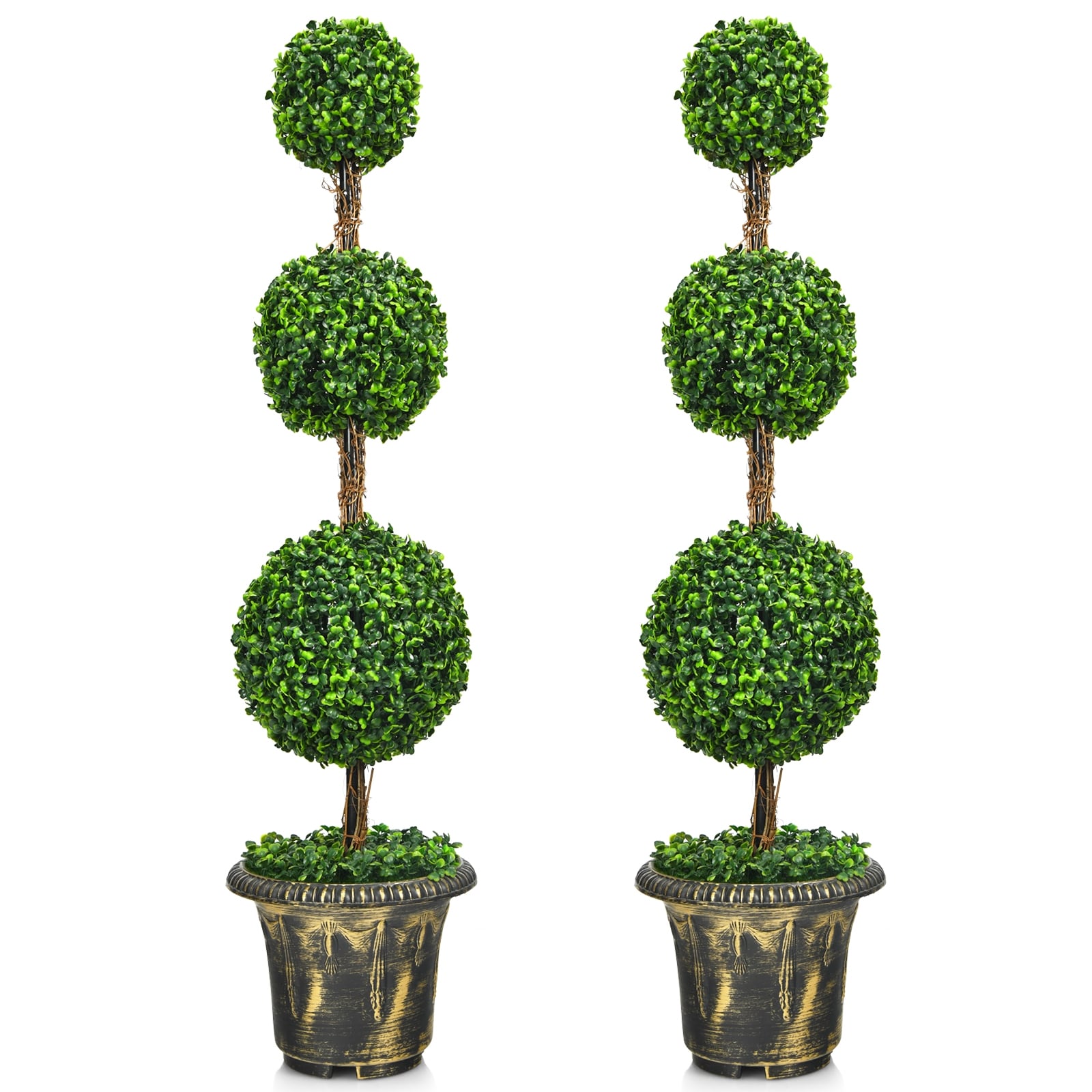  72HW67 48-Inches Green Indoor/Outdoor Floor Boxwood Artificial plant