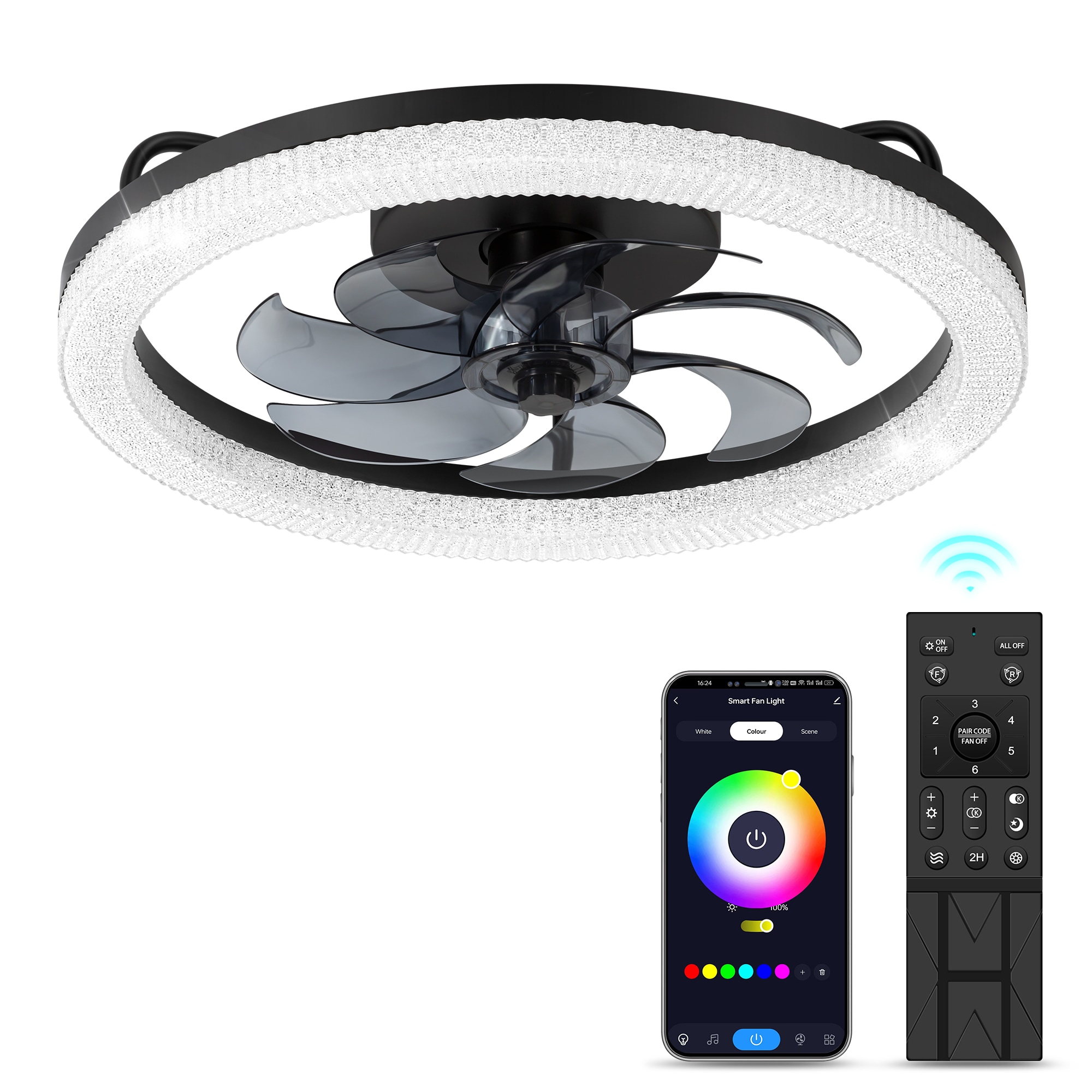 Breezary 33010-BK Ceiling-Fans - View #2