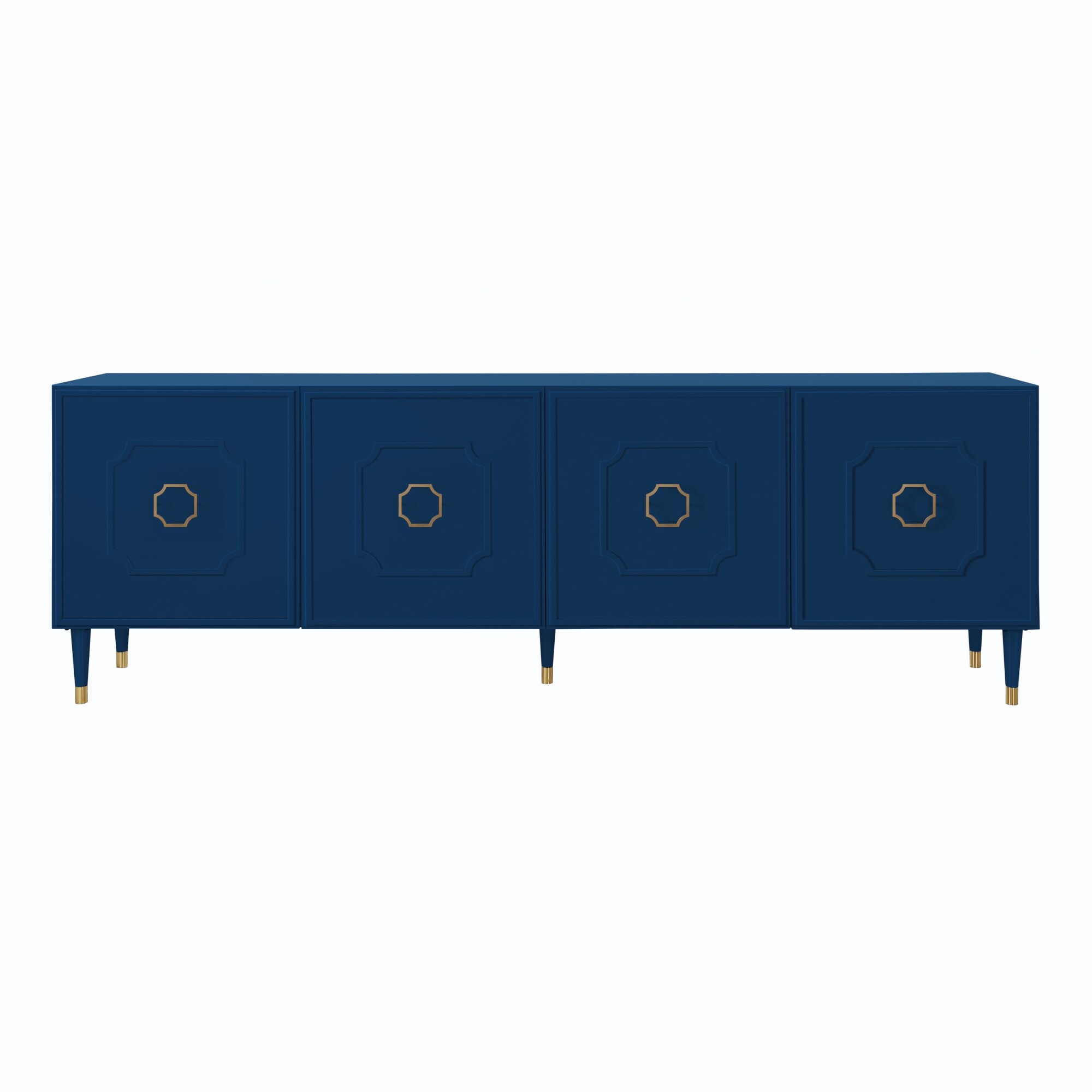 Inspired Home SD103-09NG4-LS Keao Traditional Navy Sideboard