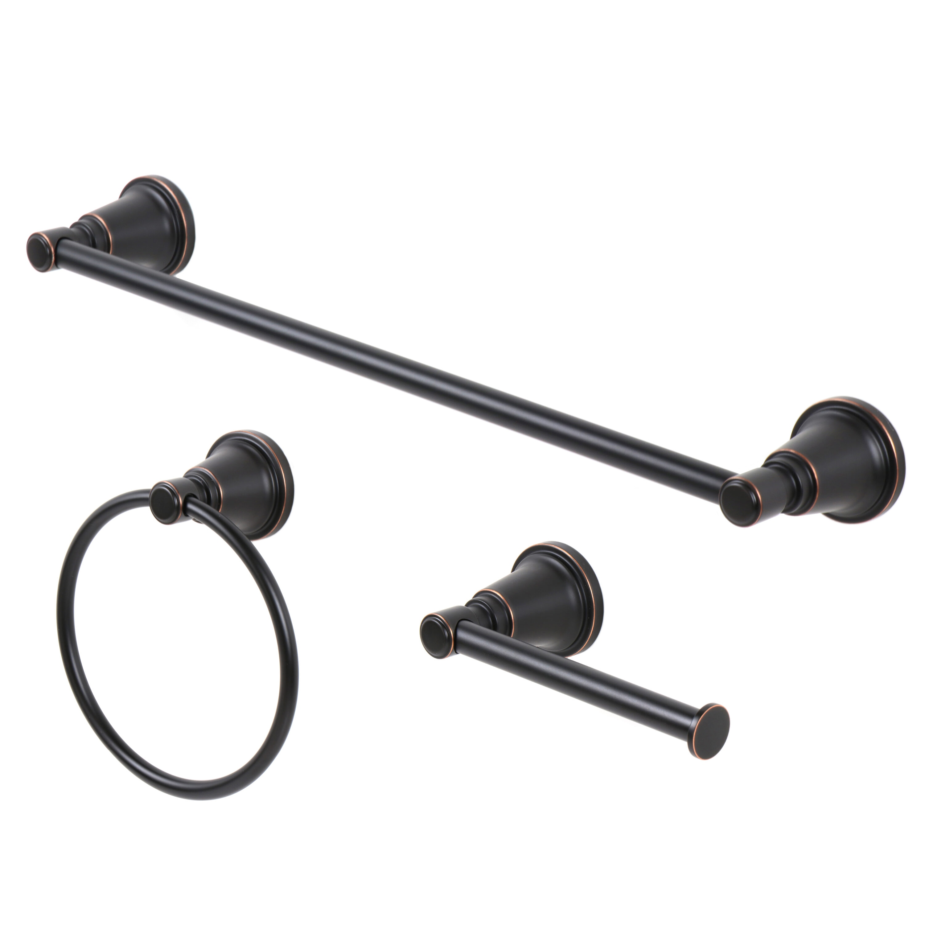 Oil rubbed bronze online bathroom towel bar sets