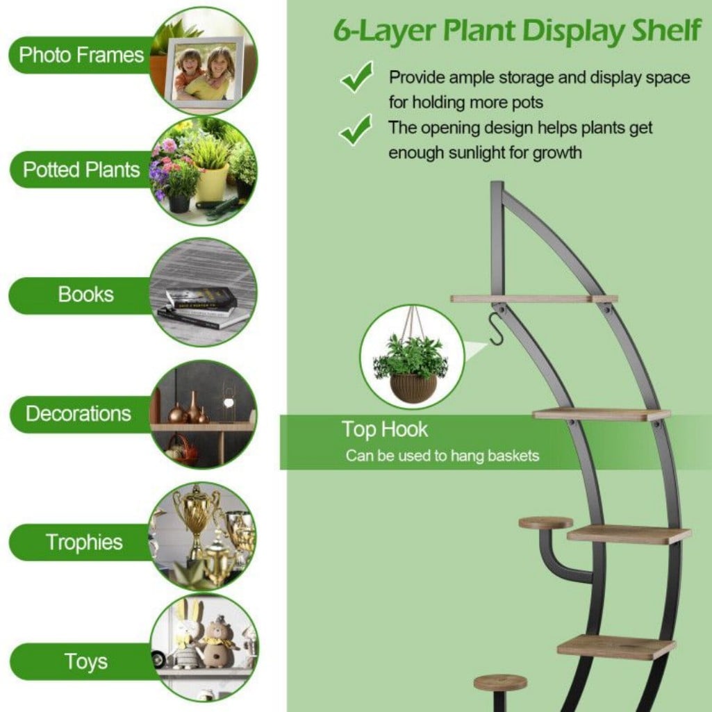 AHIOU HOME ZAAHD-HGW12GPS Plant-Stand - View #6
