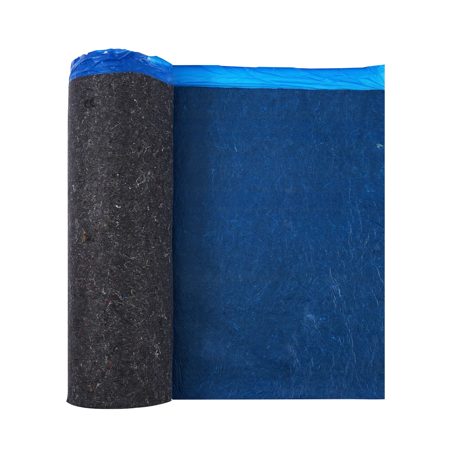 VEVOR Floor Underlayment 200 sq. ft/Roll 3 mm Thick Laminate Flooring Padding with Attached Vapor Barrier Heavy Duty Fiber + PE Film Soundproofing and Noise Reduction Ideal for Vinyl Wood