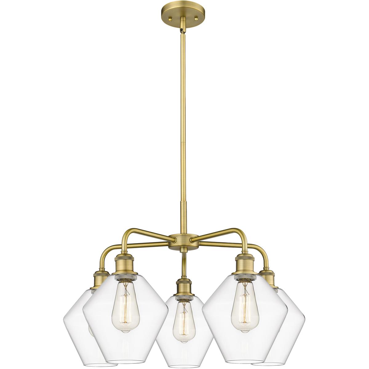 Innovations Lighting - 516-5CR-BB-G652-8 Cindyrella Chandelier Brushed Brass
