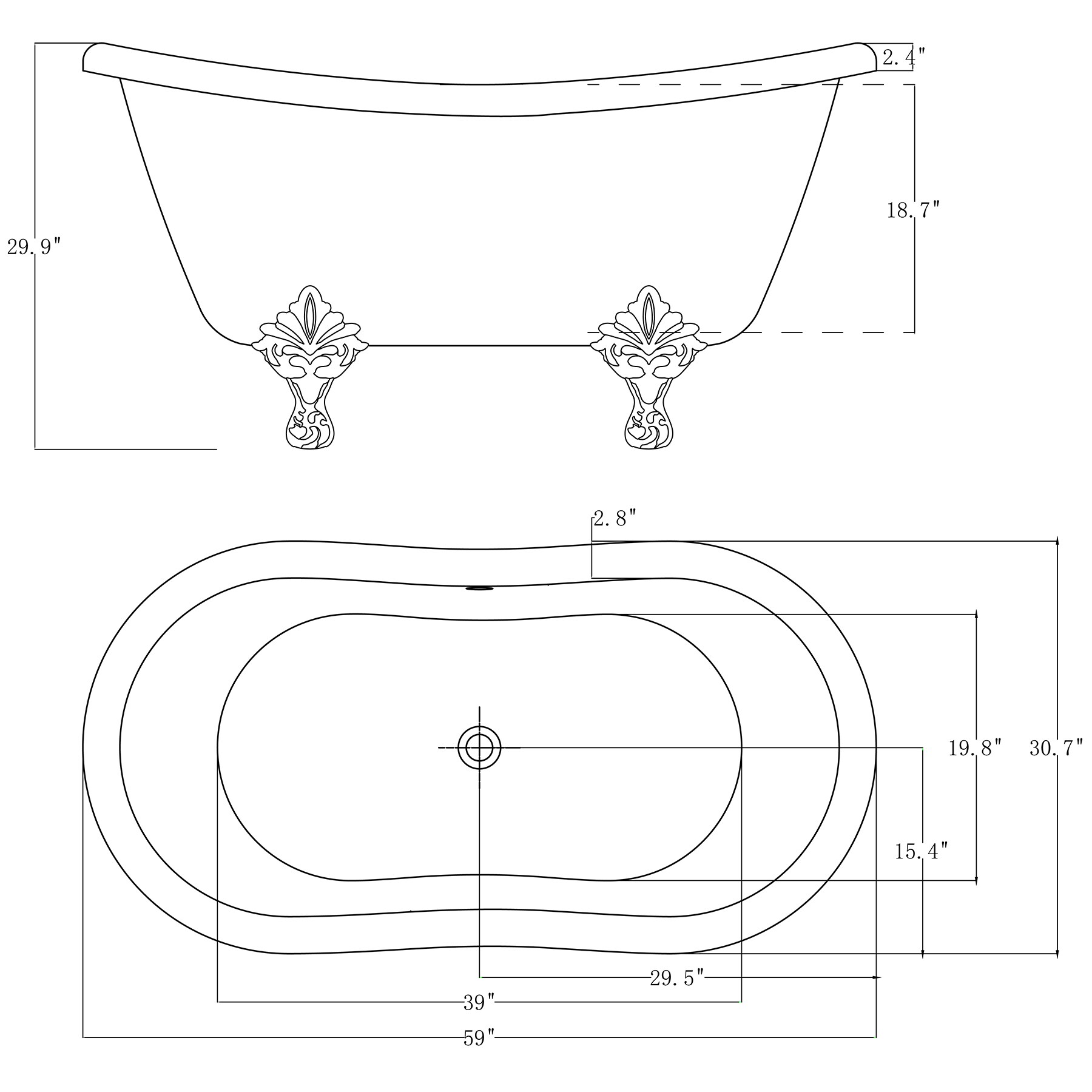 AKDY BT0307 bathtubs - View #8
