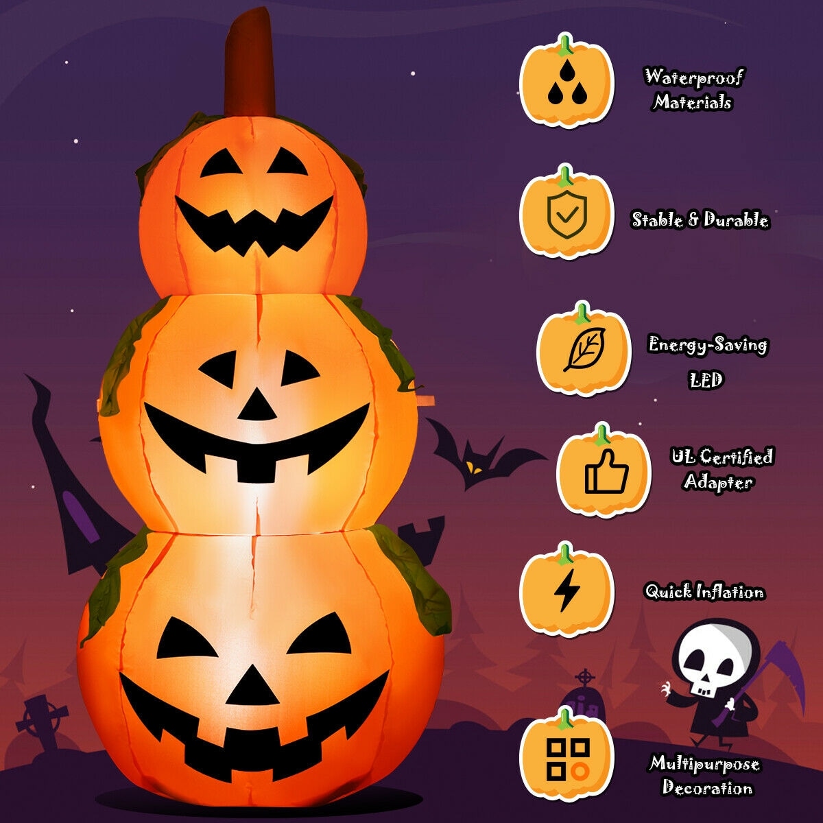 Slickblue D-CO-SU16722MC Outdoor-Halloween-Decor - View #3
