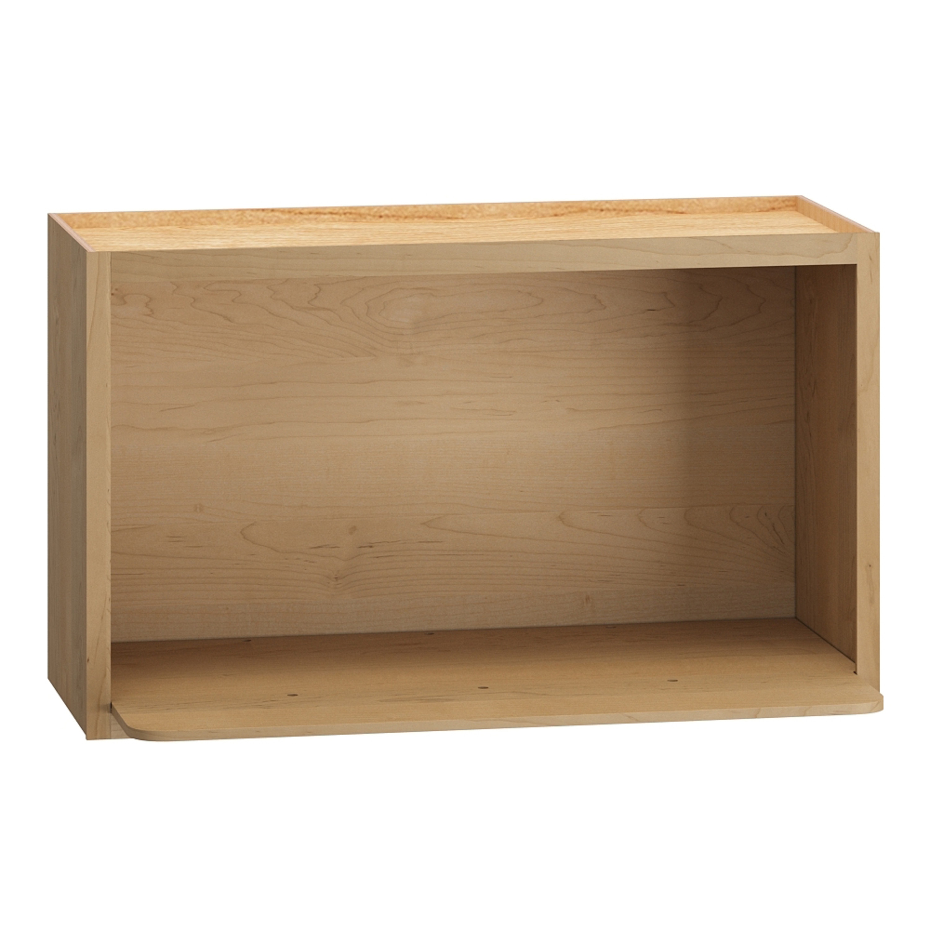 Diamond Express Jamestown 30-in W x 18-in H x 12-in D Coastline Partial Overlay Stained Microwave Wall Fully Assembled Plywood Cabinet Recessed Panel Shaker