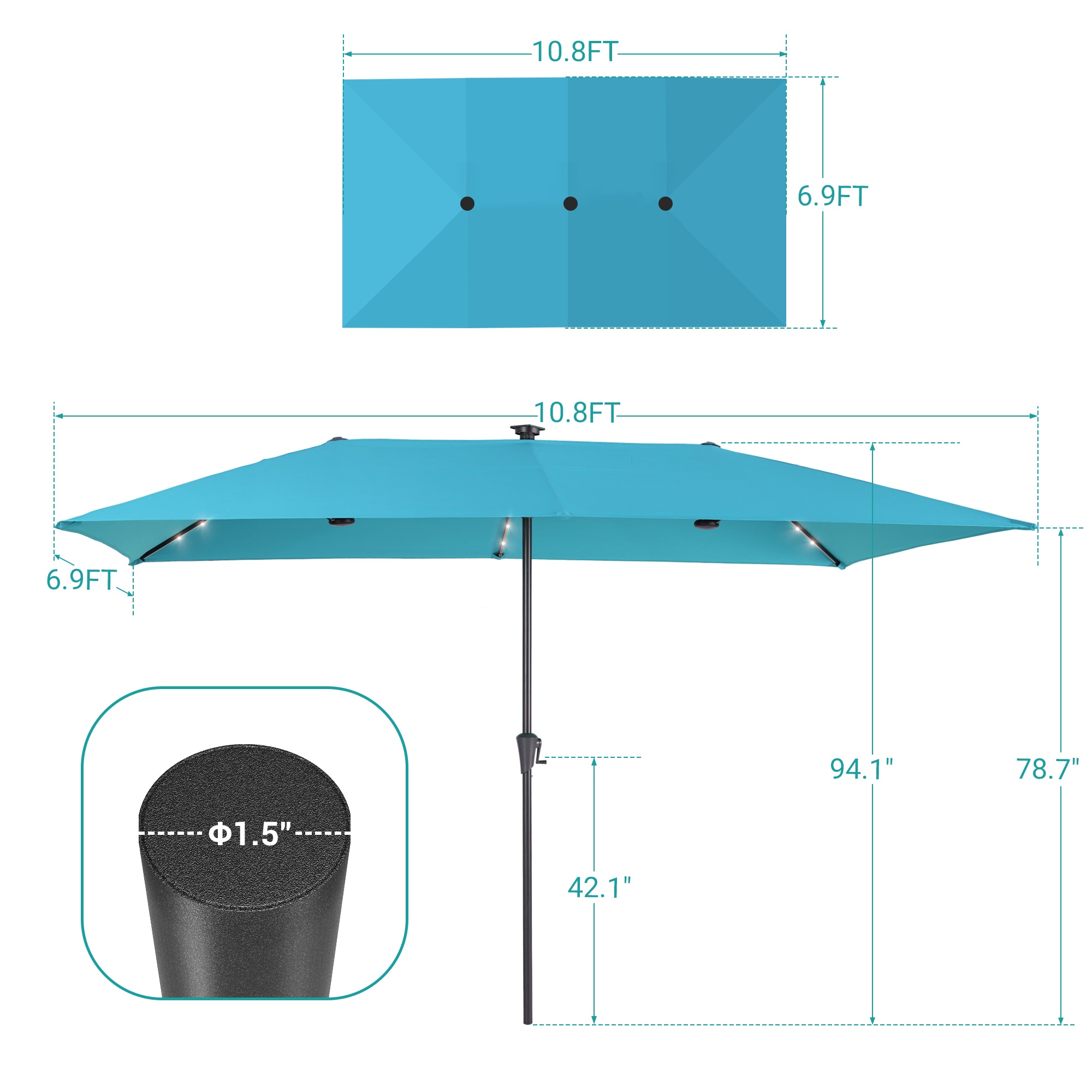ACEGOSES LW-TP302LB Umbrellas-2 - View #3
