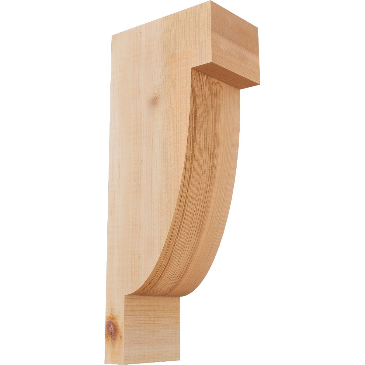 Ekena Millwork COR04X06X14ALP00SWR 3-1/2-in x 6-in x 14-in Alpine Unfinished Western red cedar Wood Paintable/Stainable Corbel