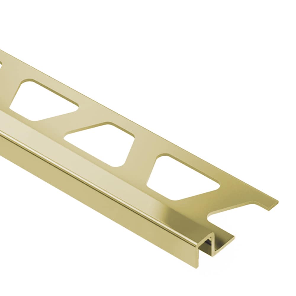 Schluter Systems M110D Deco 0.438-in W x 98.5-in L Solid Brass Brass Border Tile Edge Trim