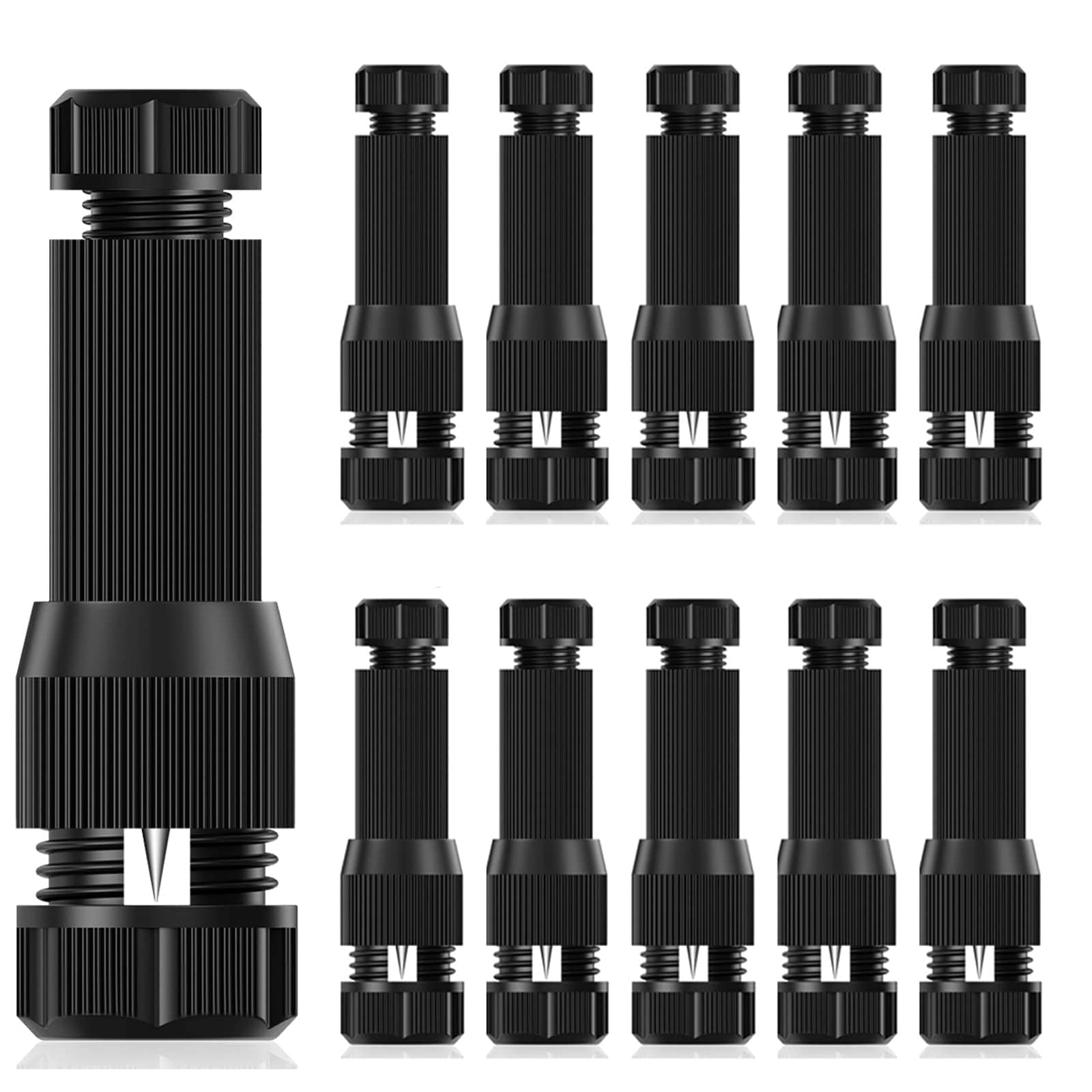 Afoxsos 10 Pack Low Voltage Wire Connector AC 13V Waterproof Landscape Lighting Connectors for 12 2 14 2 Gauge Cable Outdoor Path Spot In Ground #LAF0805F458