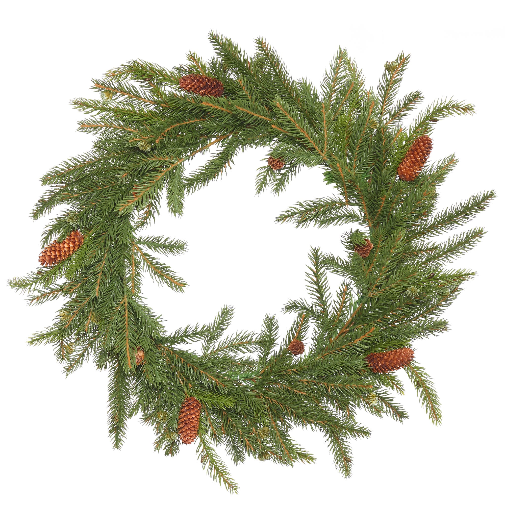 Vickerman E150721 21-in Indoor Green Spruce Artificial Christmas Wreath