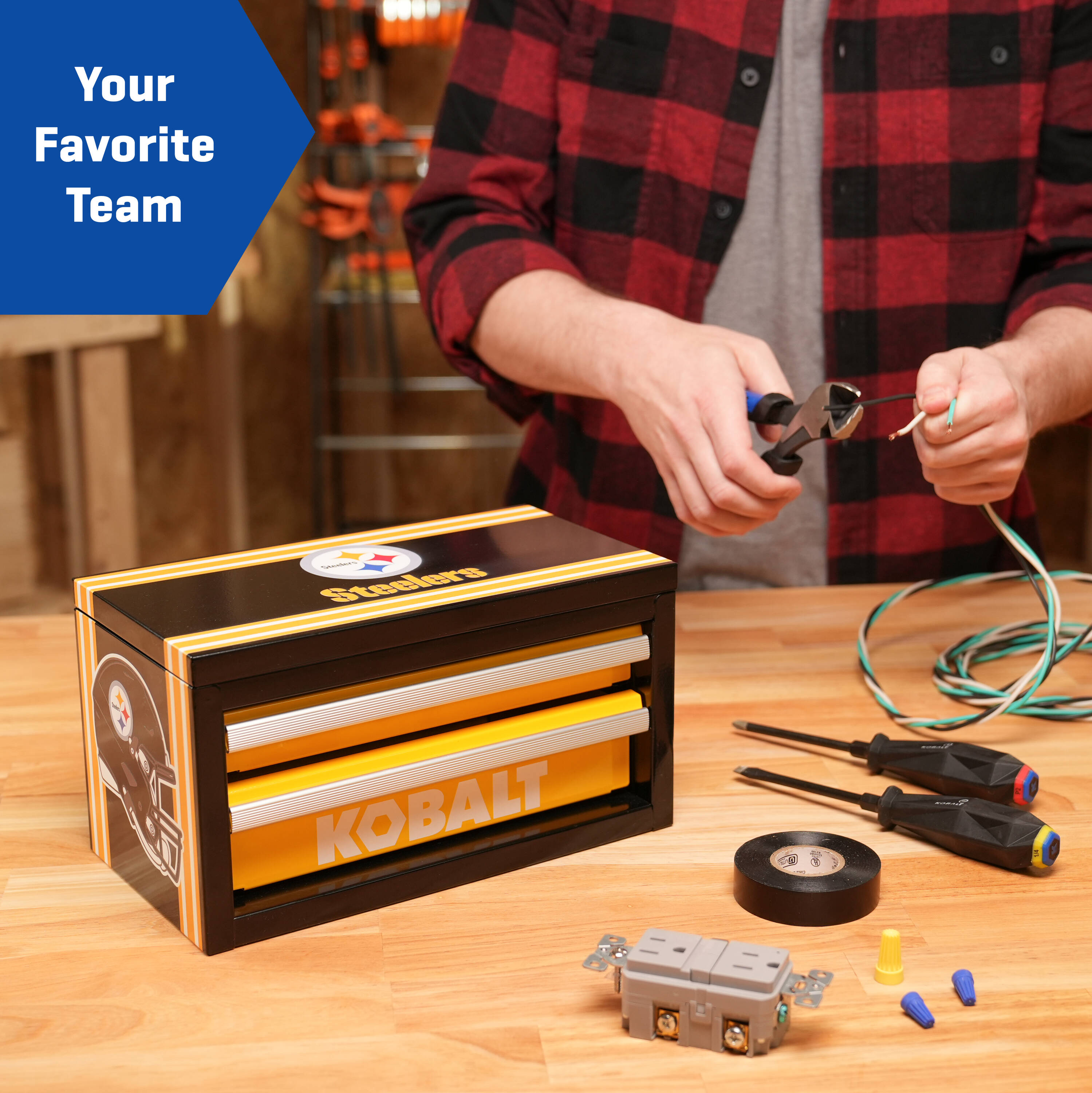 Kobalt Mini Toolbox Pittsburgh Steelers in the Portable Tool Boxes
