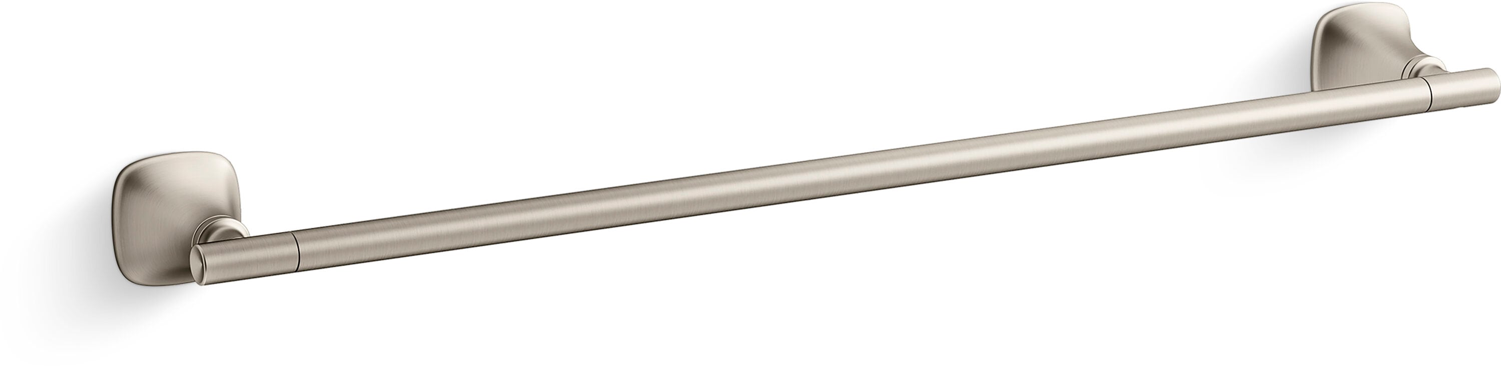 KOHLER REC28007-BN Rill 24-in Vibrant Brushed Nickel Wall mount Single Towel Bar