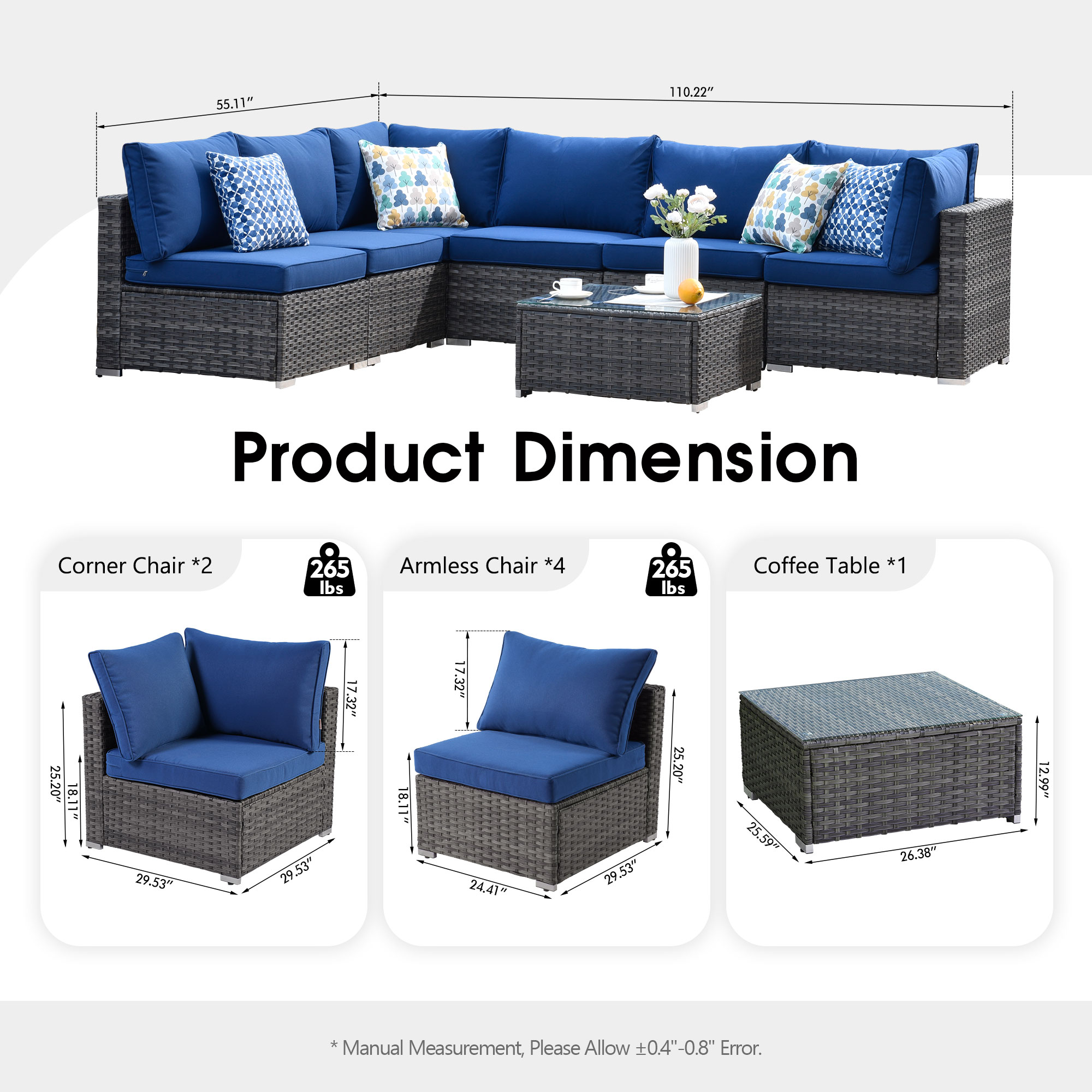 XIZZI RRS703 Patio-Conversation-Sets - View #7