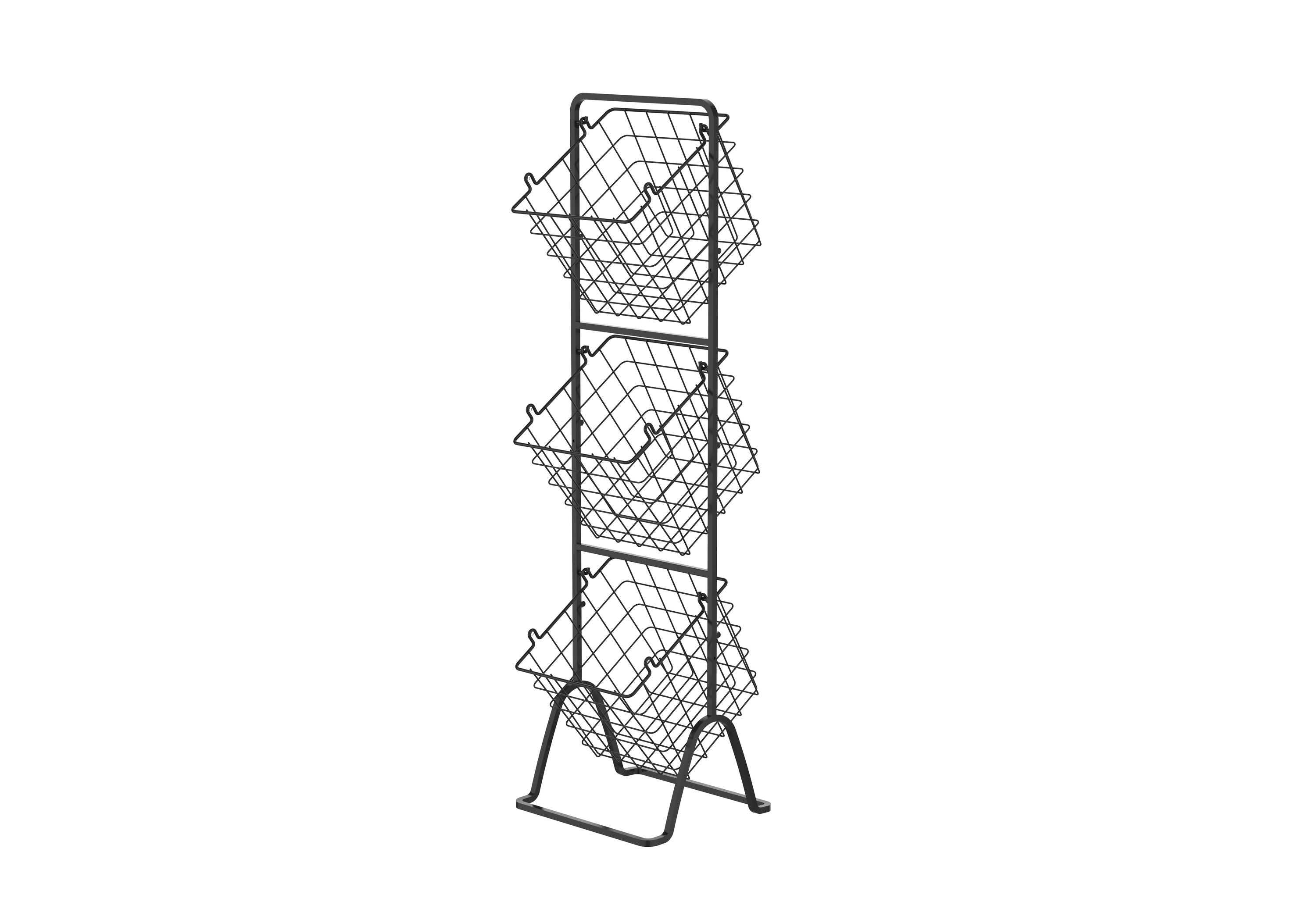 Industrial Pipe Wire Baskets Metal Hanging Wall Basket Kitchen Storage  Organizer