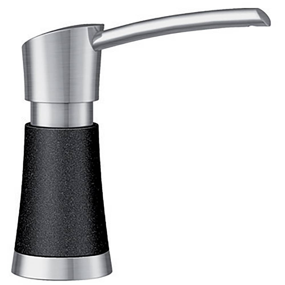 BLANCO - Artona Pvd Steel/Anthracite 11.83-oz Capacity Deck-mount Soap and Lotion Dispenser