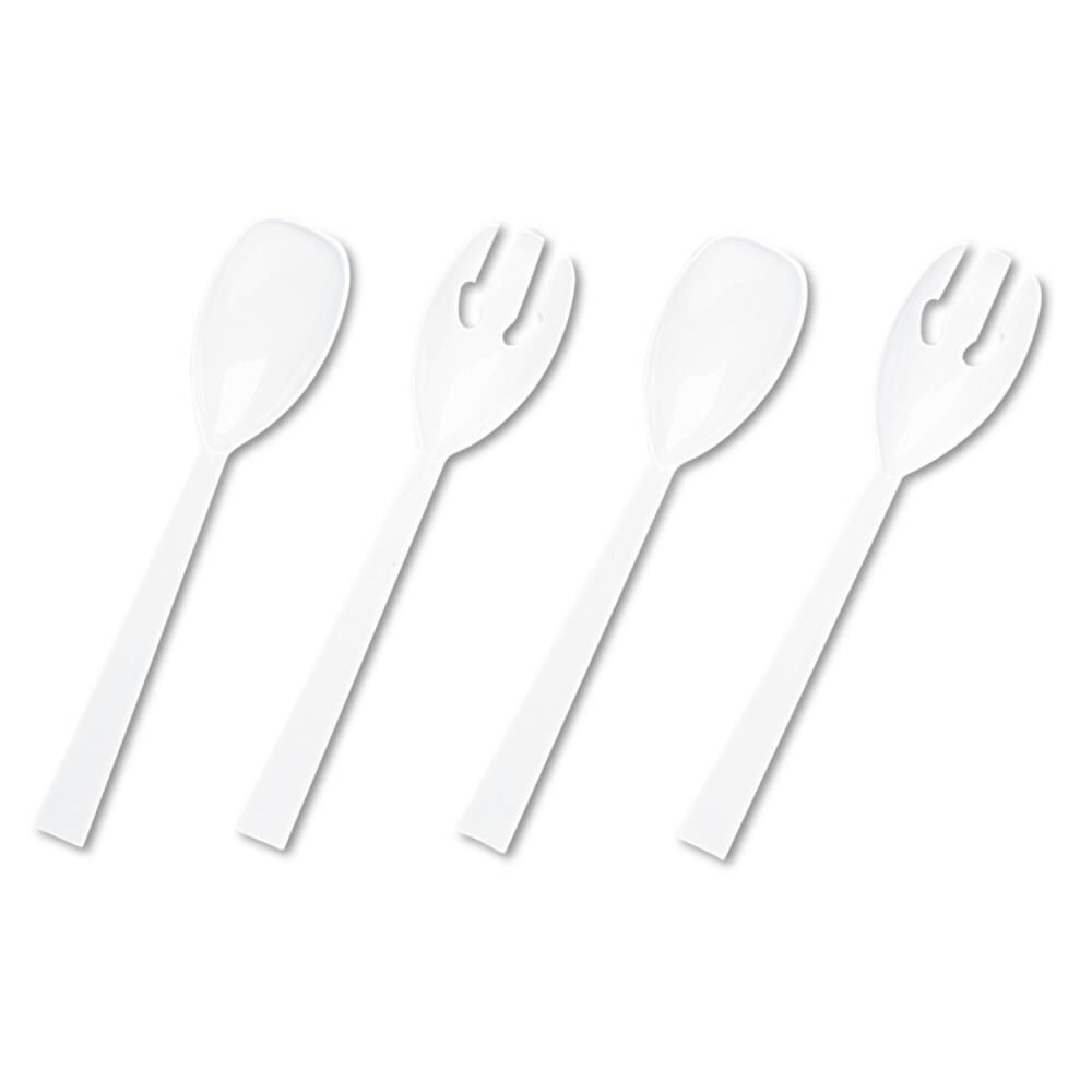 1000 Pack Plastic Tea Spoons Lightweight - White