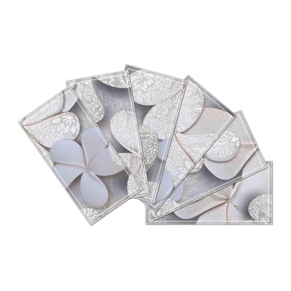 Instant Mosaic 6150101 Upscale Designs 64-Pack Multicolor 3-in x 6-in Glossy Glass Random Wall Tile