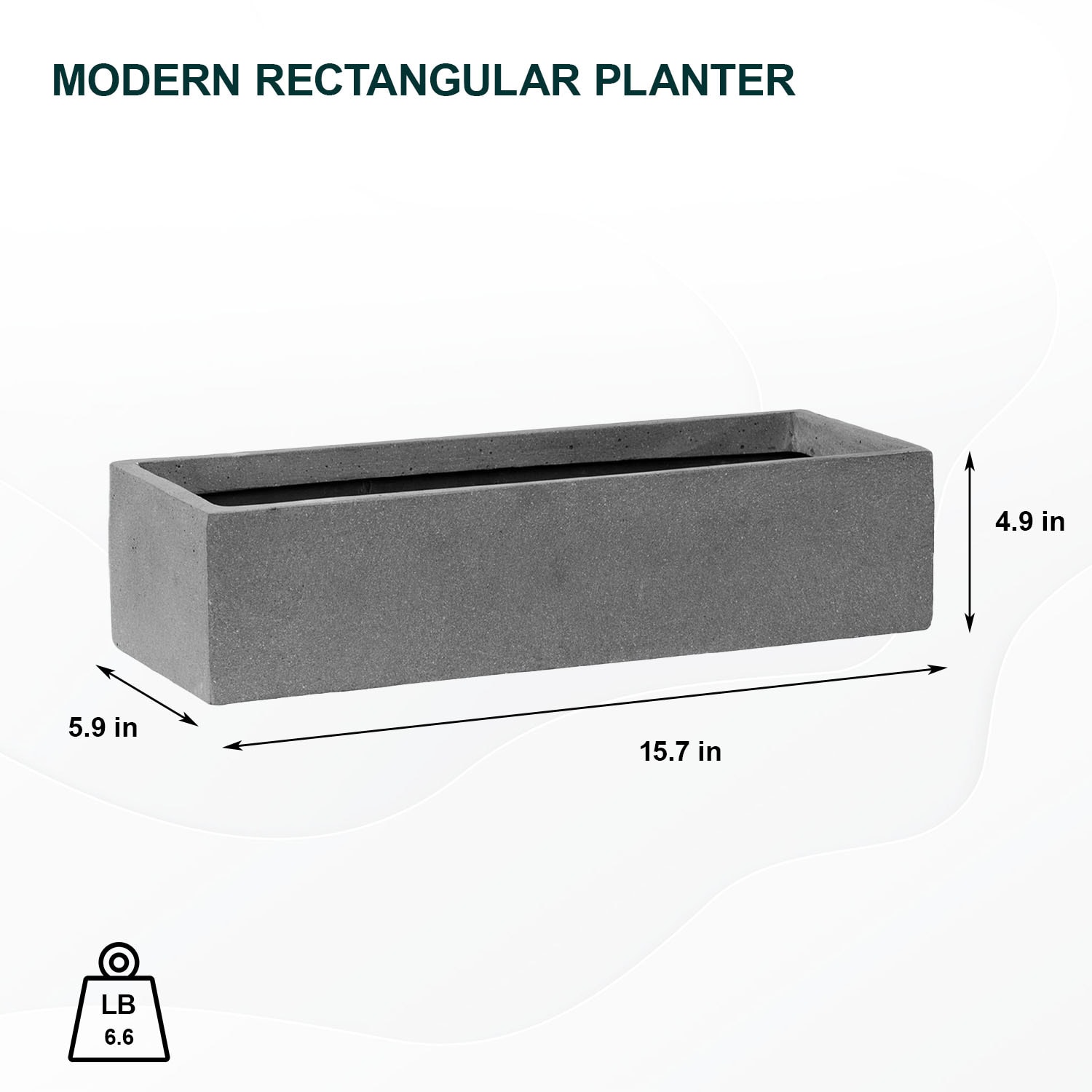 Pottery Pots E1334-S1-03 Planter-Window-Box - View #2