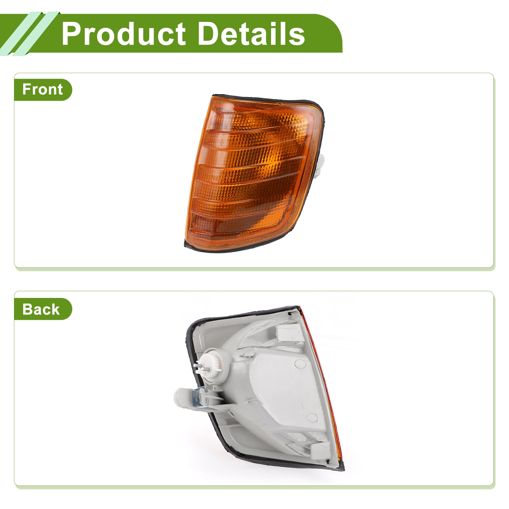 Unique Bargains Corner Signal Light Cover for Mercedes-Benz W124