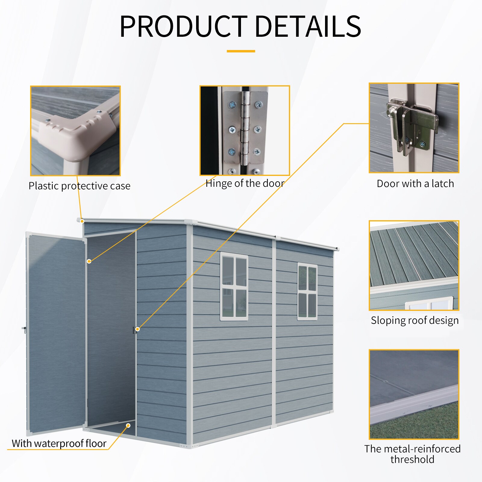 Huluwat P1-W540S00064 Vinyl-Resin-Storage-Buildings - View #4