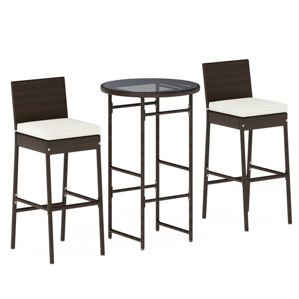 Dimakai DK-HW74697WH Patio-Dining-Sets - View #5