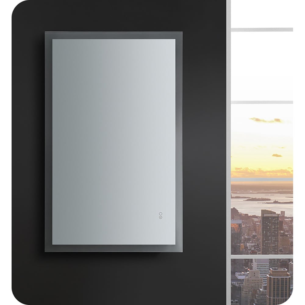 Sleek 48"x30" Frameless Rectangular Vanity Mirror with LED & Fog-Free Technology