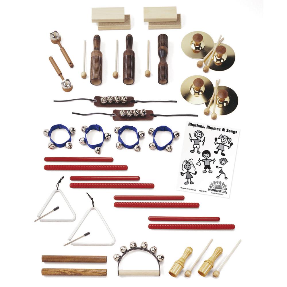 Hohner Kids HOHMTS25 Metal and Wood Kids' Musical Instrument Set
