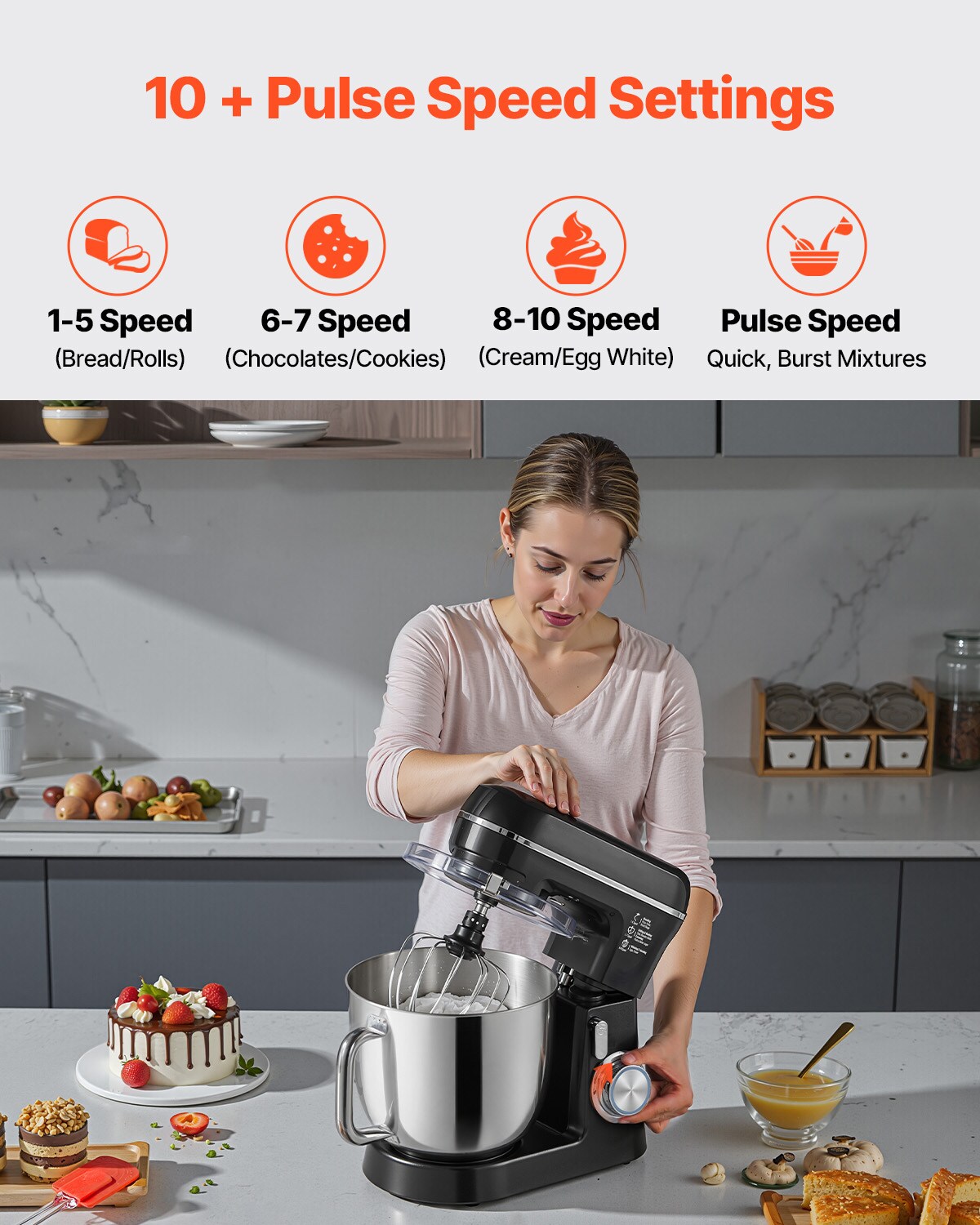 VEVOR XRLTMSJBJHS4U6EJCV1 Stand-Mixers - View #4